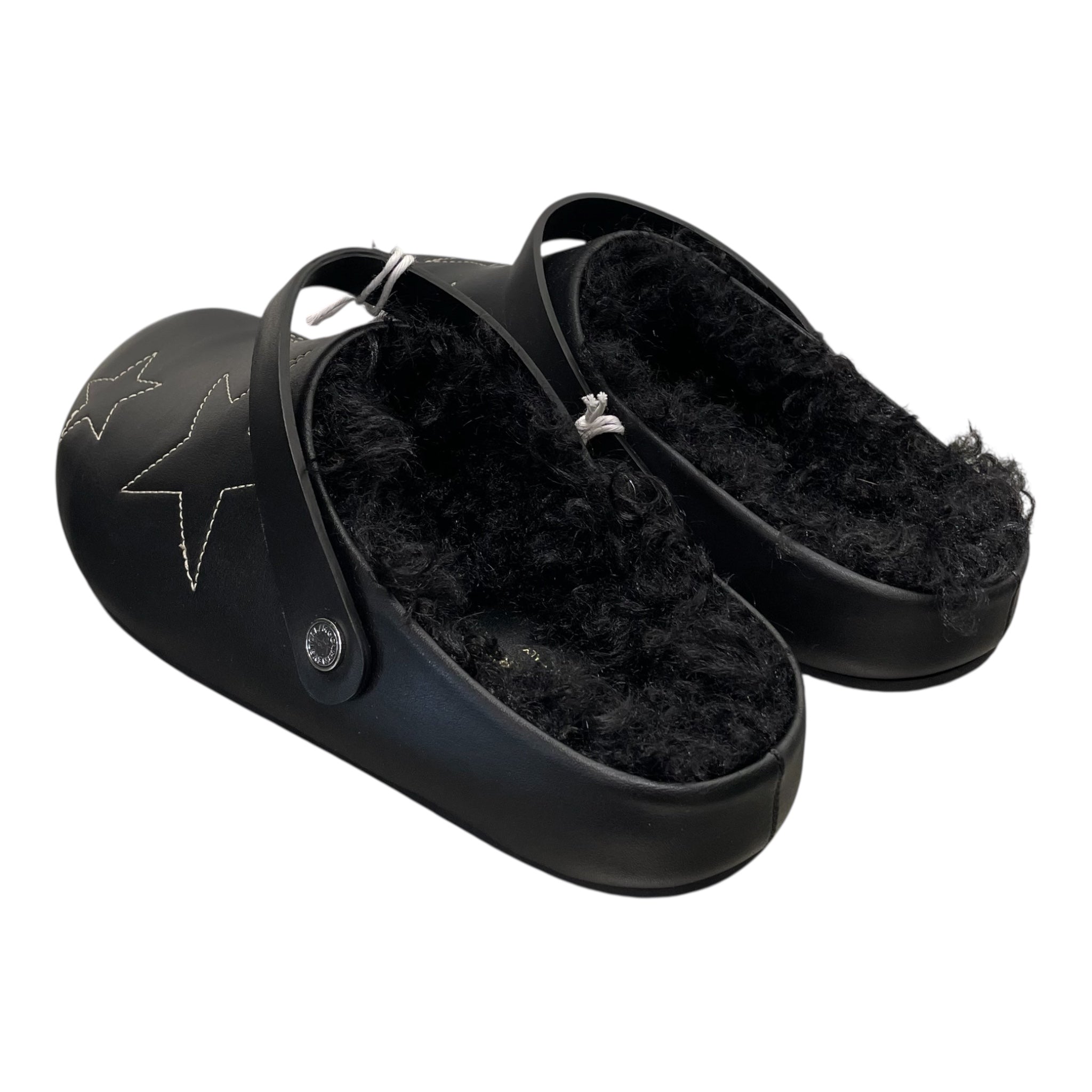 STELLAMcCARTNEY/Sandals/EU 40/Leather/BLK/EMBROIDERED STAR FUR INNER view 2