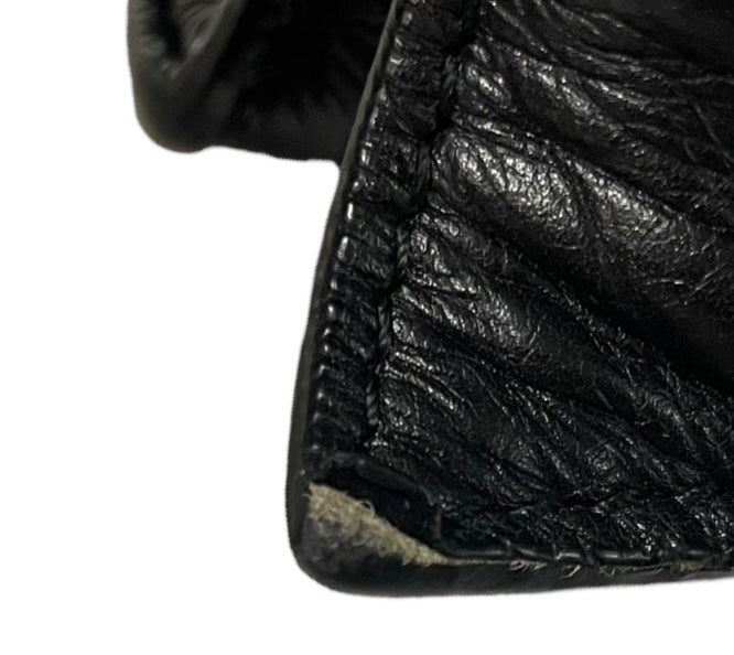 BALENCIAGA/Bag/Leather/BLK/crushed leather view 8