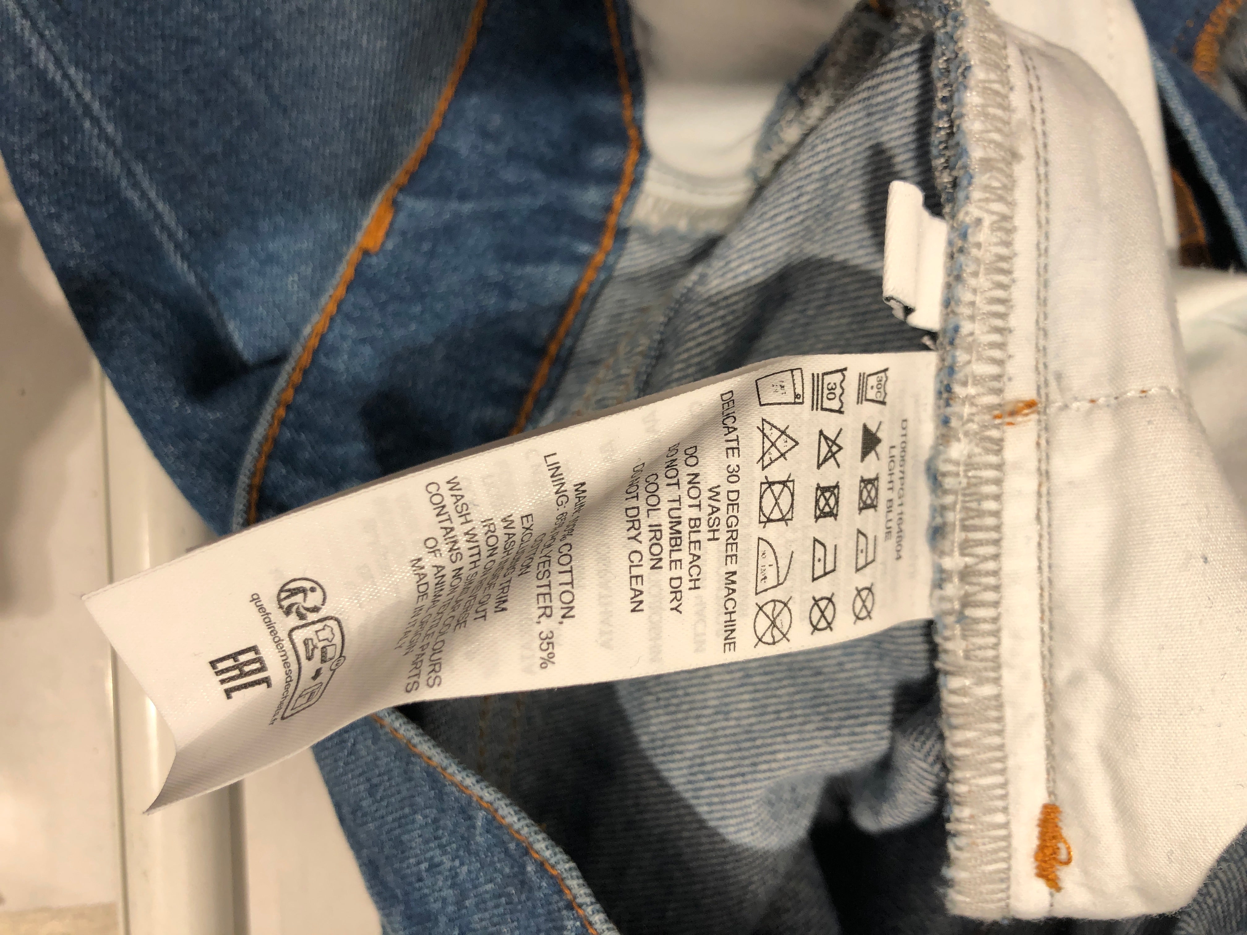 JW ANDERSON(J.W.ANDERSON)/Pants/32/Cotton/IDG/Low-rise/JW Anderson Bucket Low Rise view 6