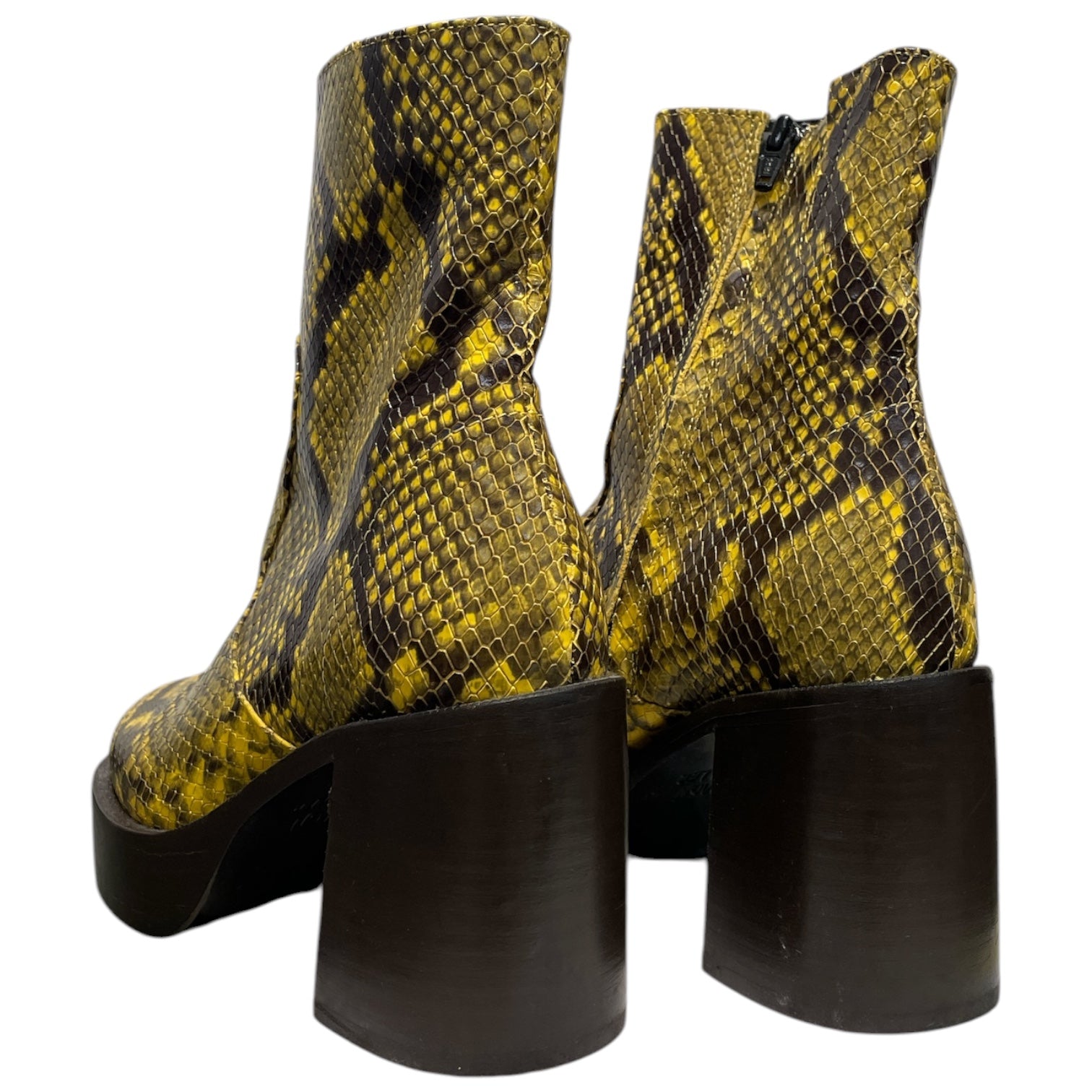 SIMON MILLER/Boots/EU 35/Animal Pattern/Leather/YEL/Raid Snakeskin Platform Boots view 2