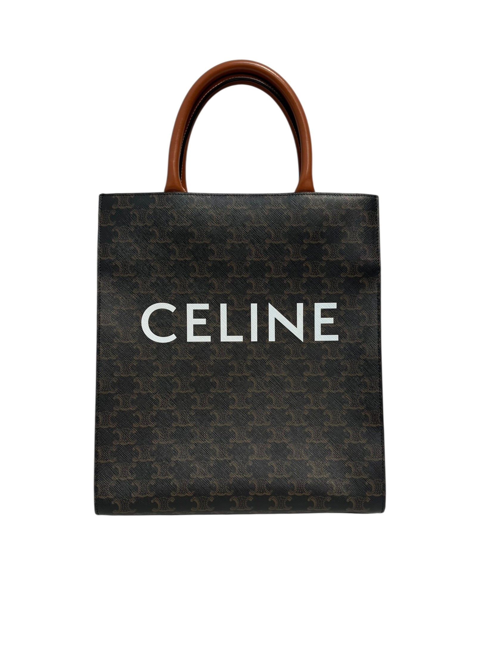 CELINE/Tote Bag/Monogram/Cotton/BRW/LOGO MONOGRAM TOTE view 1