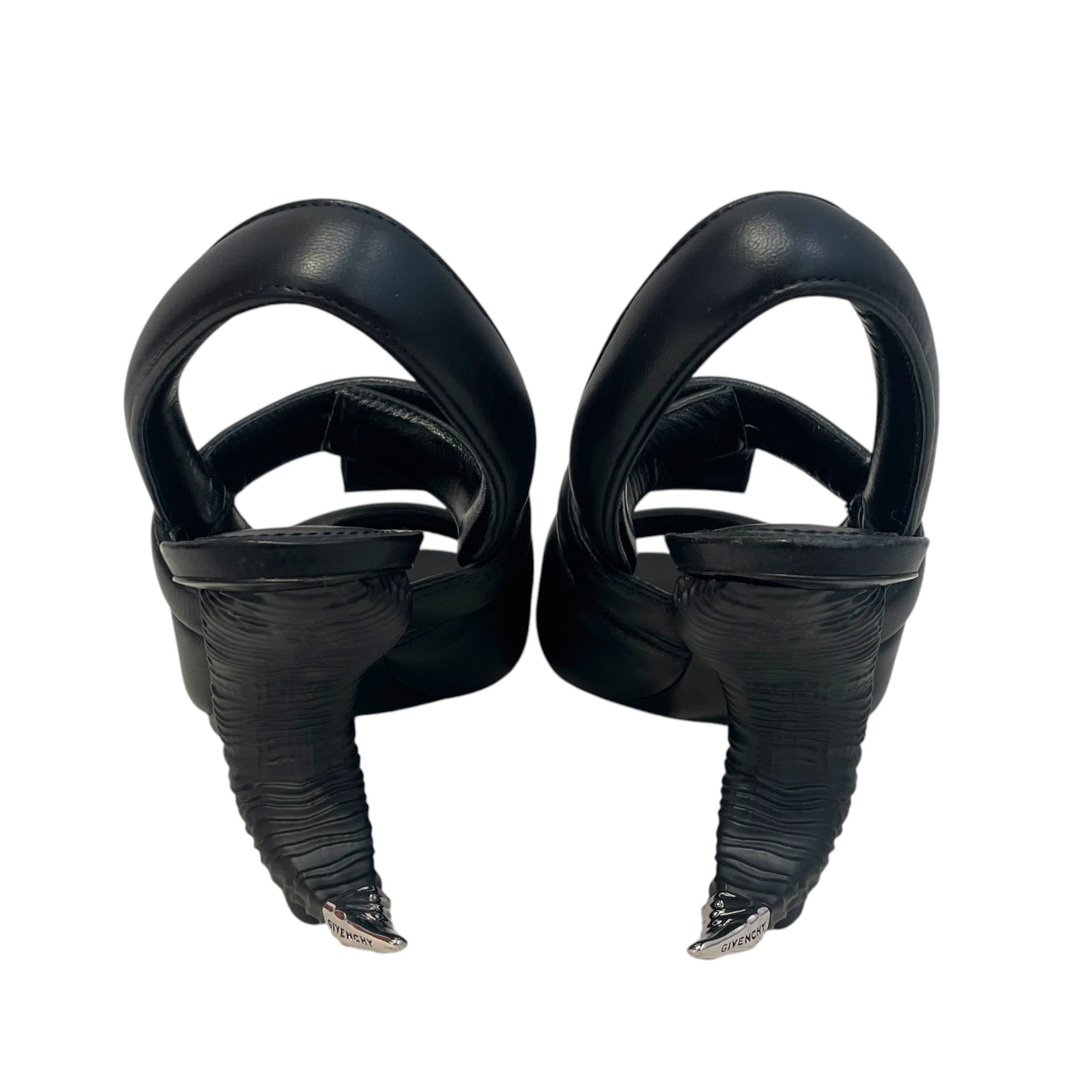 GIVENCHY/Heels/EU 36/Leather/BLK/Horn Heels SS 2021 view 2