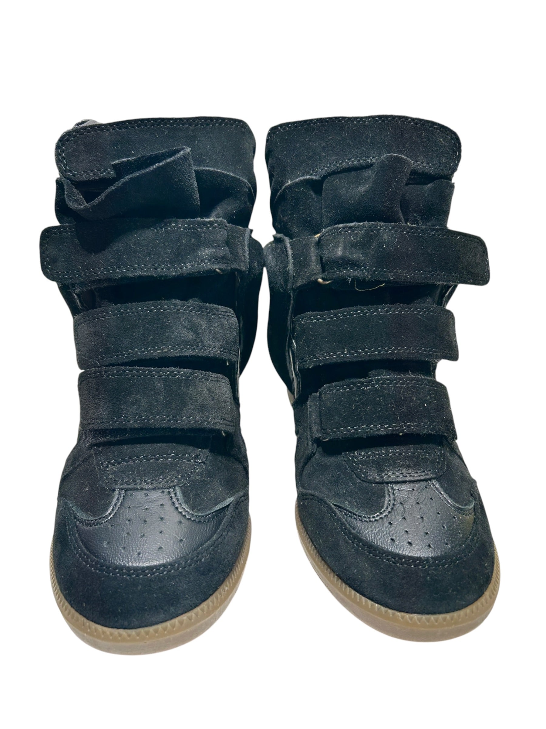 ISABEL MARANT/Hi-Sneakers/EU 37/Suede/BLK/WEDGE SNEAKER view 4