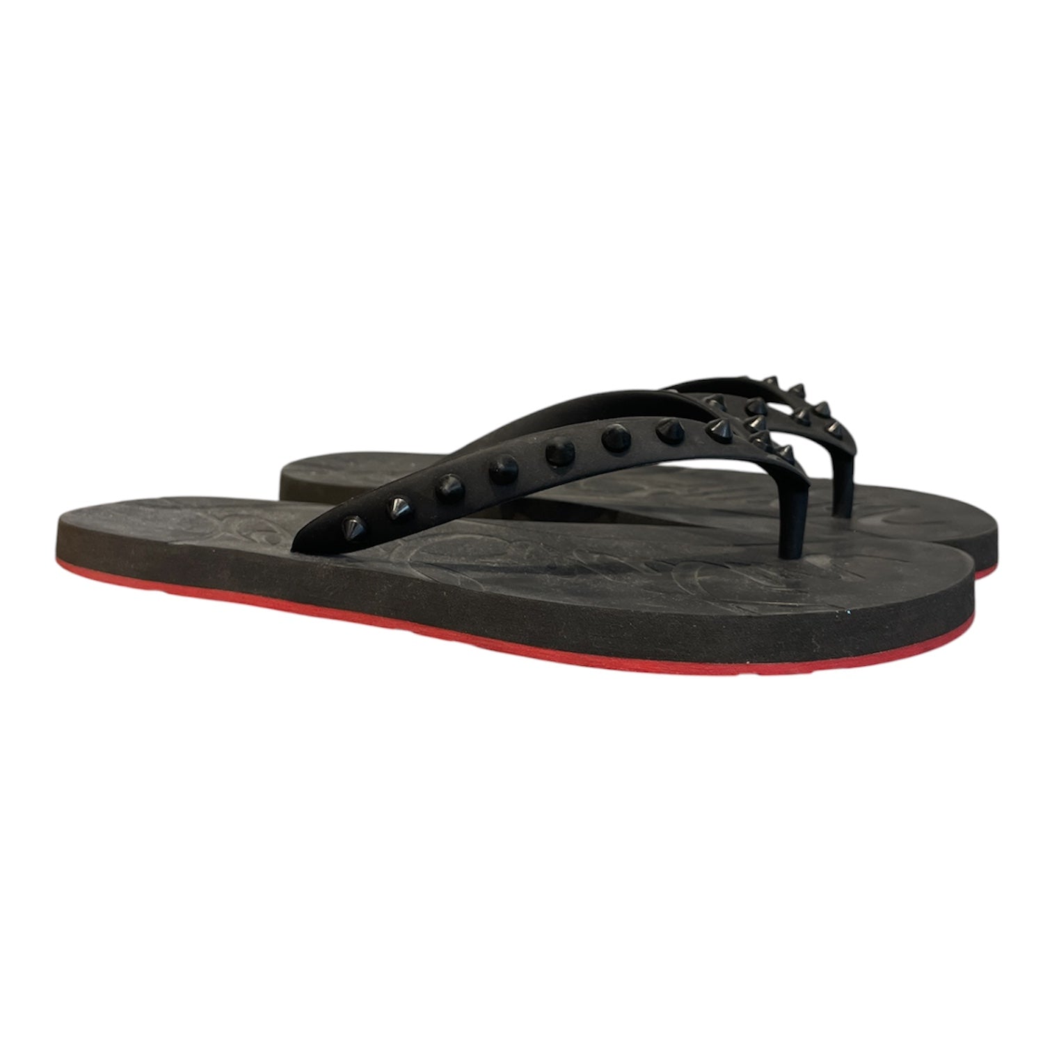 Christian Louboutin/Sandals/EU 38/BLK/Black Studs view 1