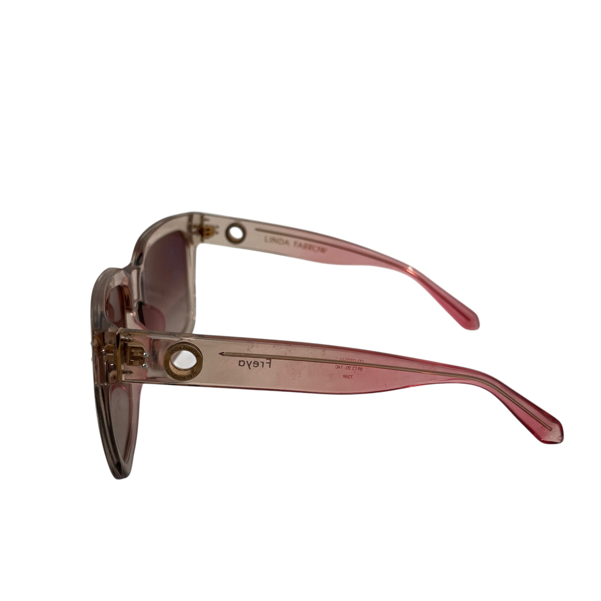 LINDA FARROW/Sunglasses/Celluloid/PNK/freya sunglasses view 2