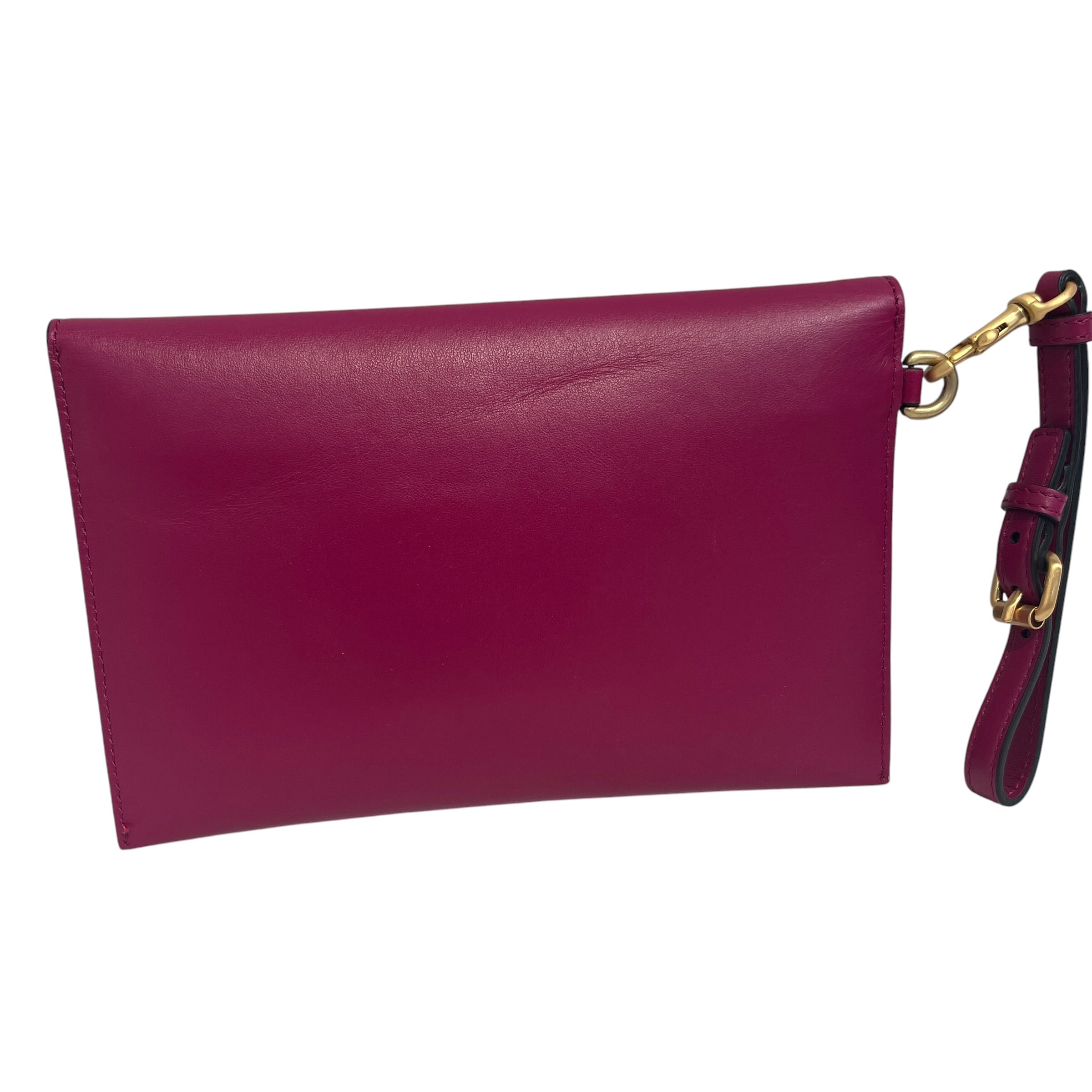 MOSCHINO/Clutch Bag/Leather/PPL/teddy bear clasp view 2