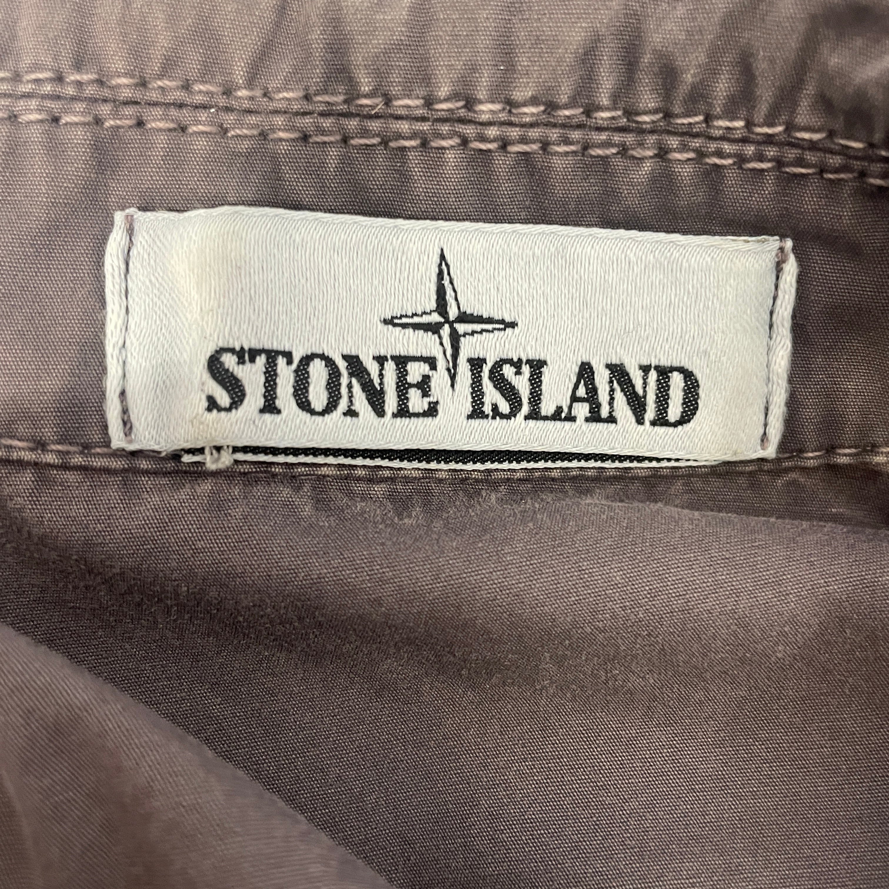 STONE ISLAND/Deck Jkt/S/Cotton/PPL/OVERSHIRT W/ PATCH view 3
