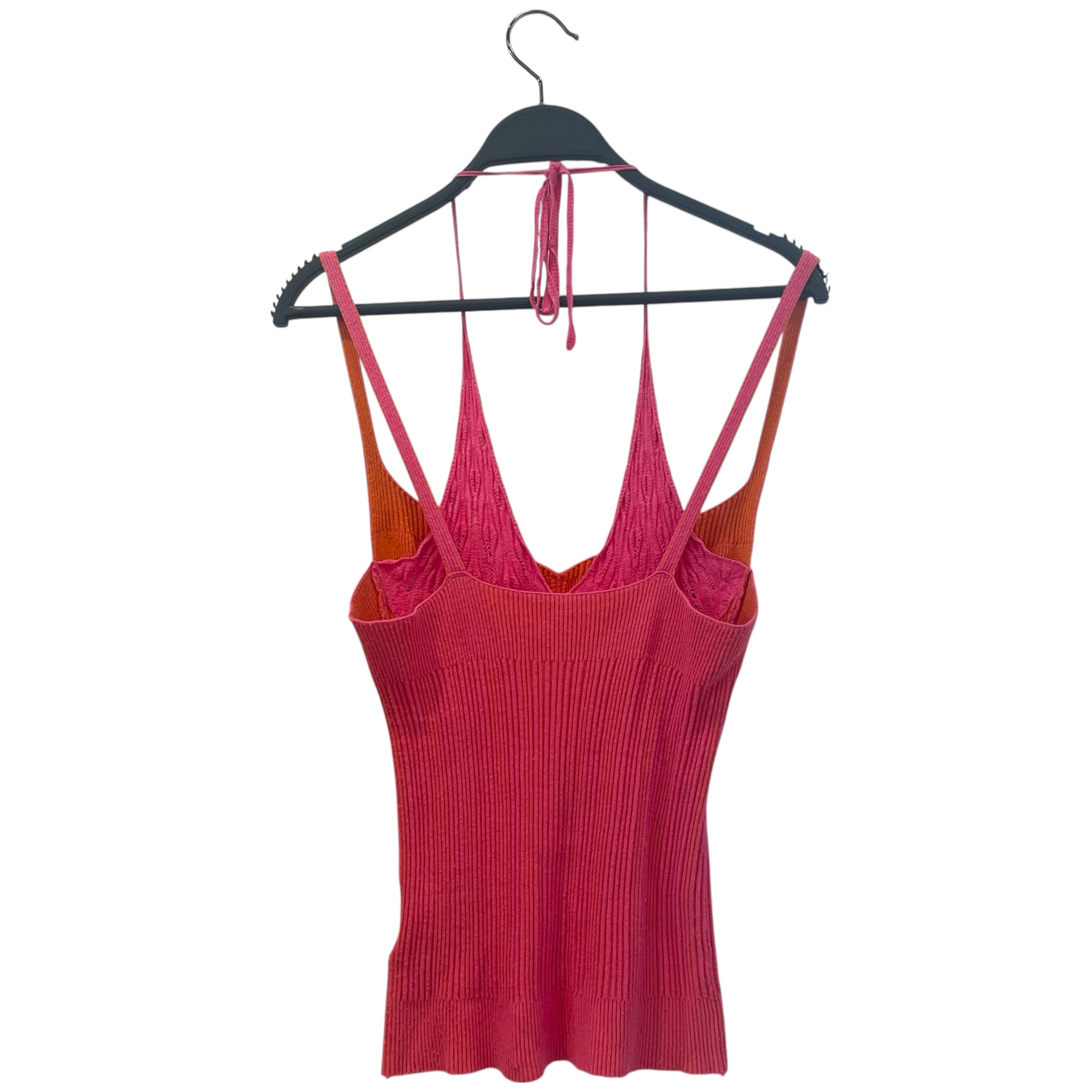 JACQUEMUS/Camisole/M/Cotton/PNK/double layer tank view 2