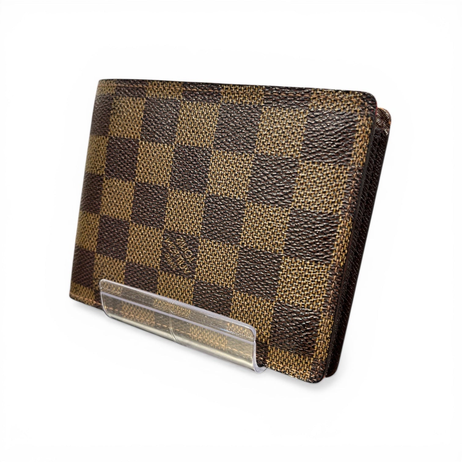 LOUIS VUITTON/Bifold Wallet/Leather/BRW/DAMIER EBENE BIFOLD view 2