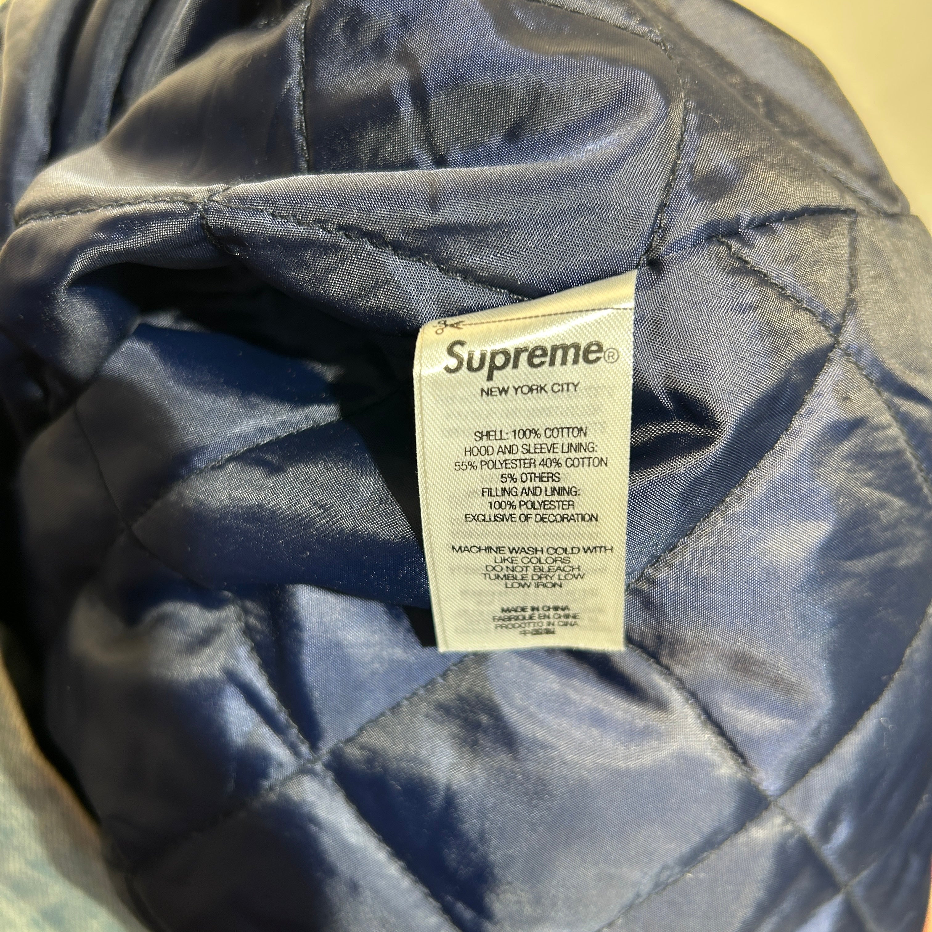 Supreme/Denim Jkt/XL/Cotton/BLU/HOODIE DENIM JACKET/GRY HOOD view 4
