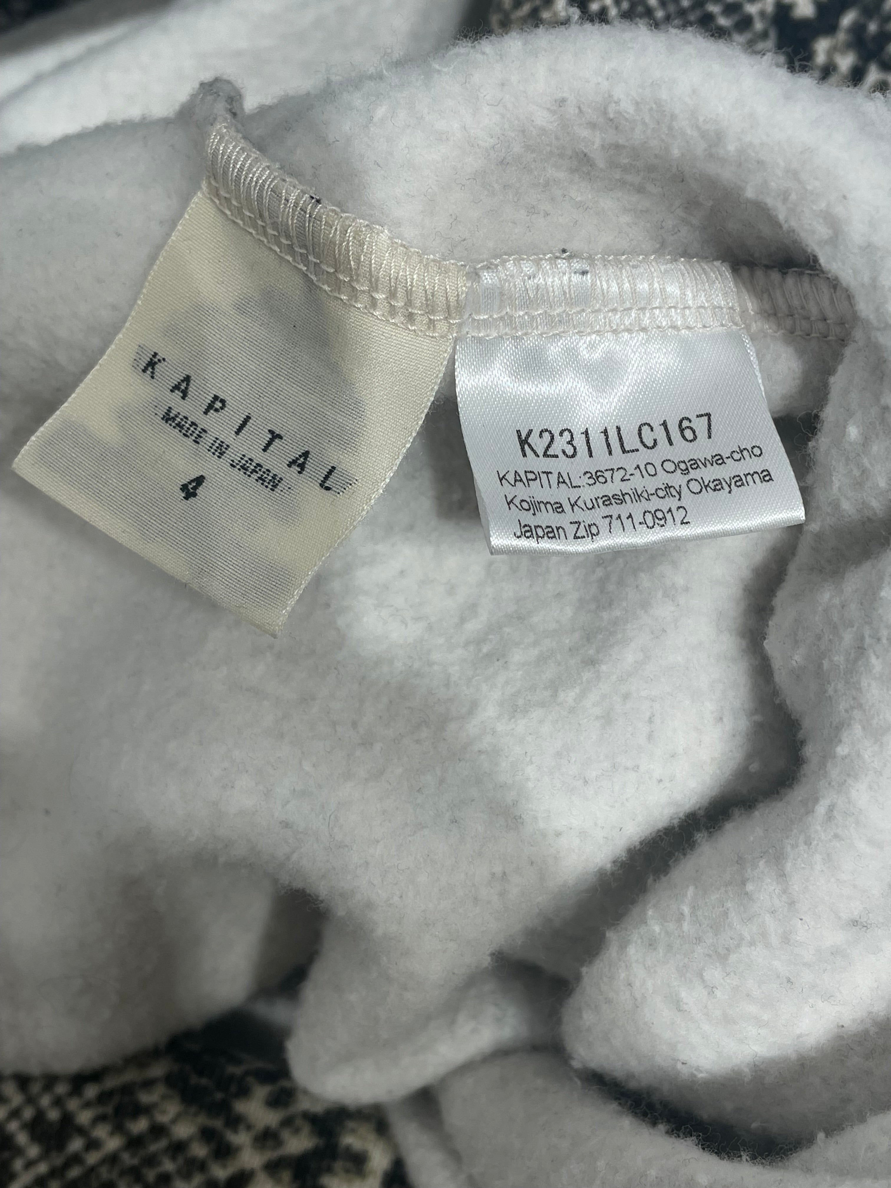 KAPITAL/Sweatshirt/4/Animal Pattern/Cotton/KHK/Python Pattern Hoodie view 4