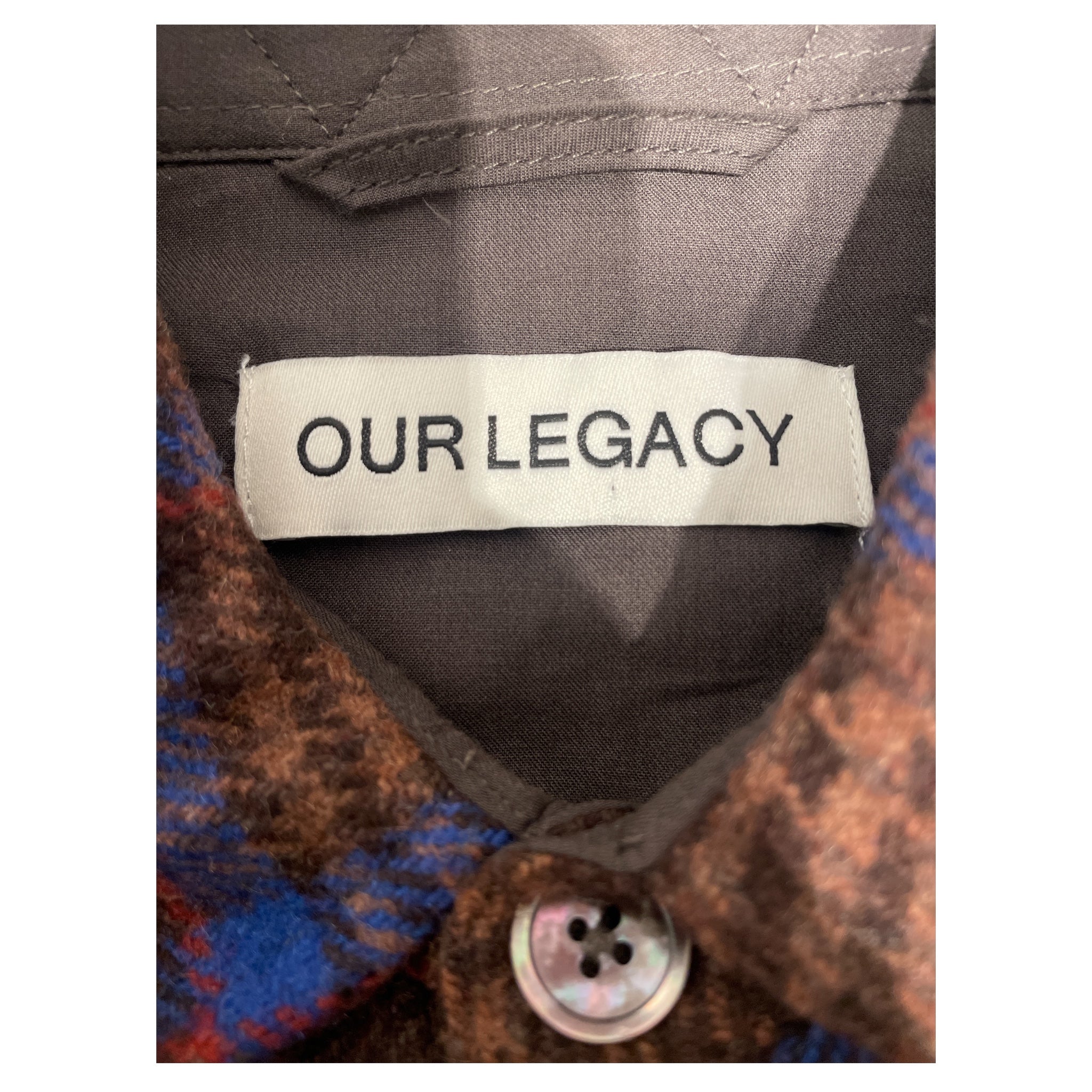 OUR LEGACY/Flannel Shirt/44/Wool/BRW/Plaid/Wool Flannel view 3