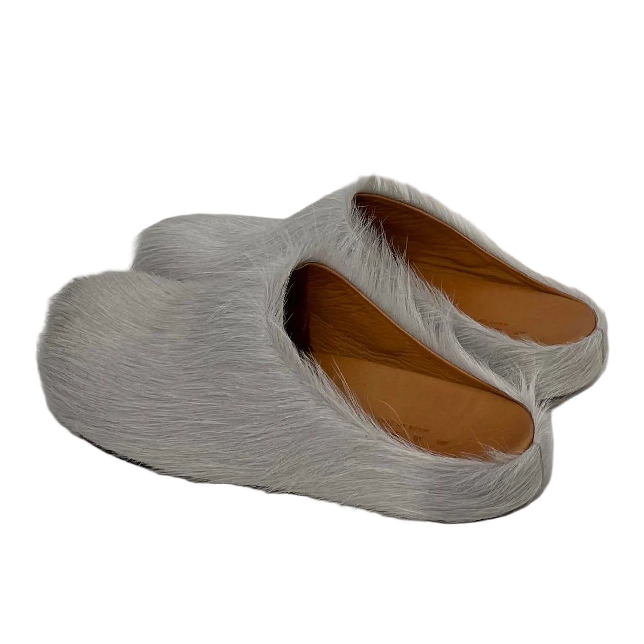 MARNI/Shoes/EU 38/Fake Fur/GRY/FUSSBELT SABOT MULES view 2