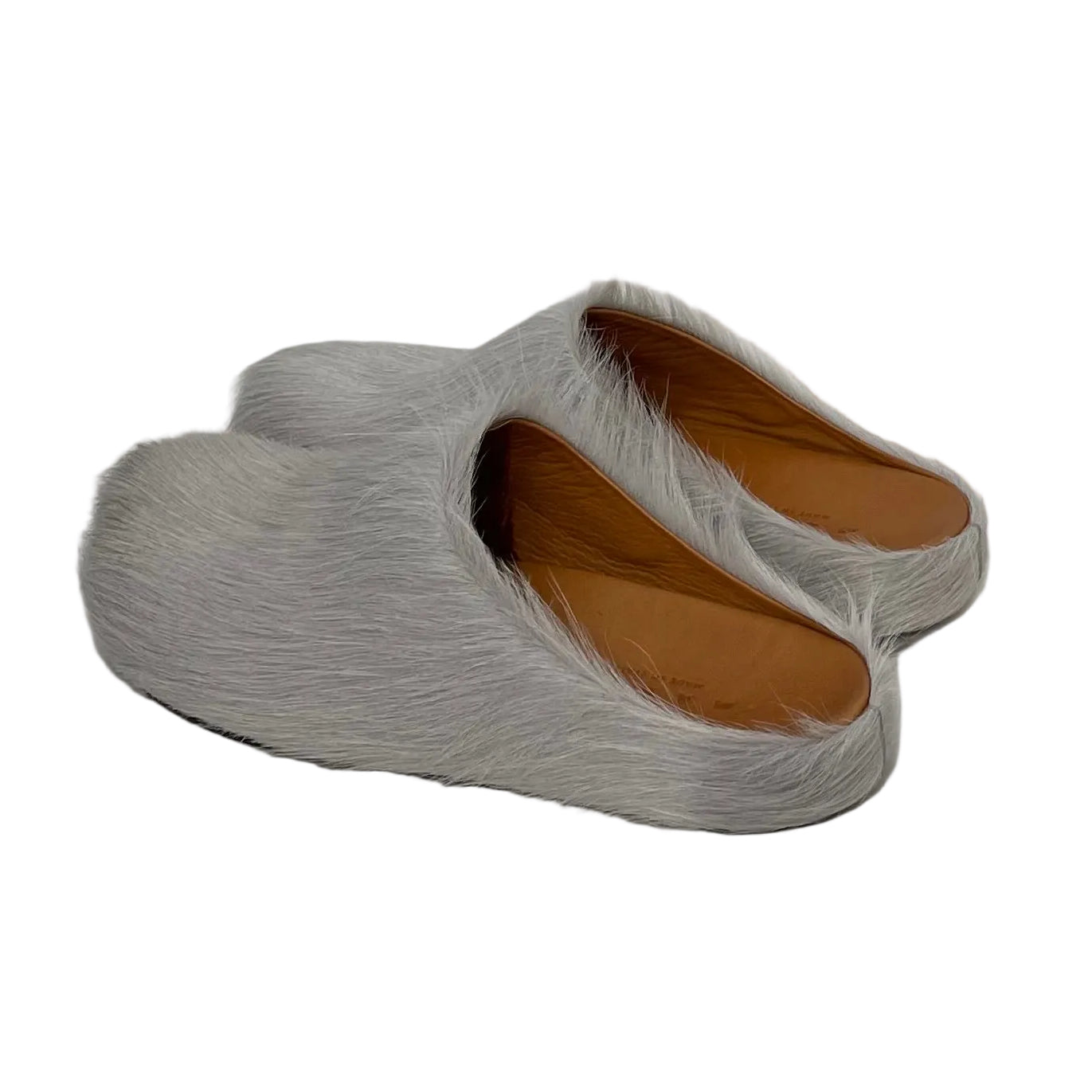 MARNI/Shoes/EU 38/Fake Fur/GRY/FUSSBELT SABOT MULES view 3
