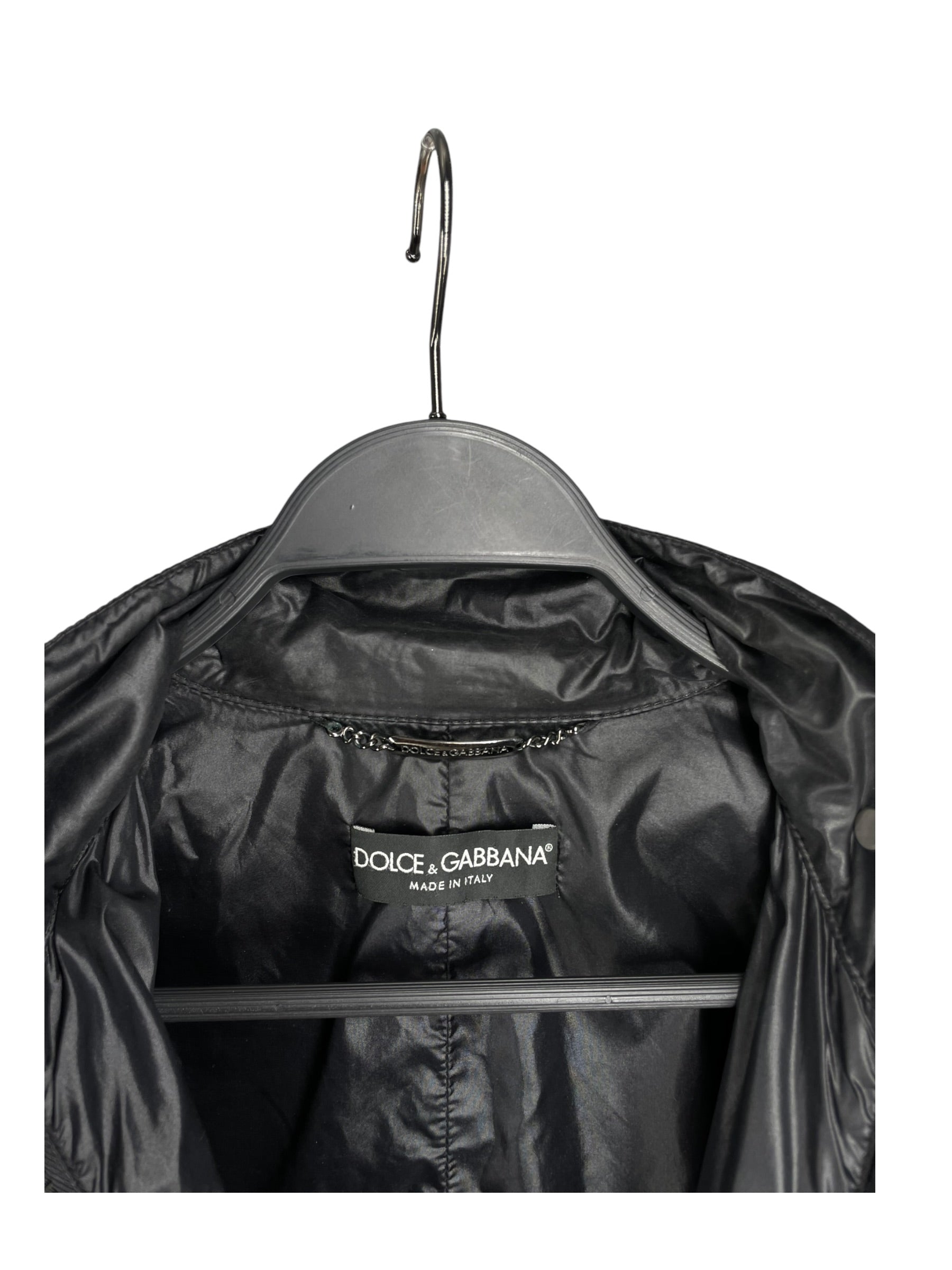 DOLCE&GABBANA/Jacket/38/Nylon/BLK/multi zipper mini collar view 7