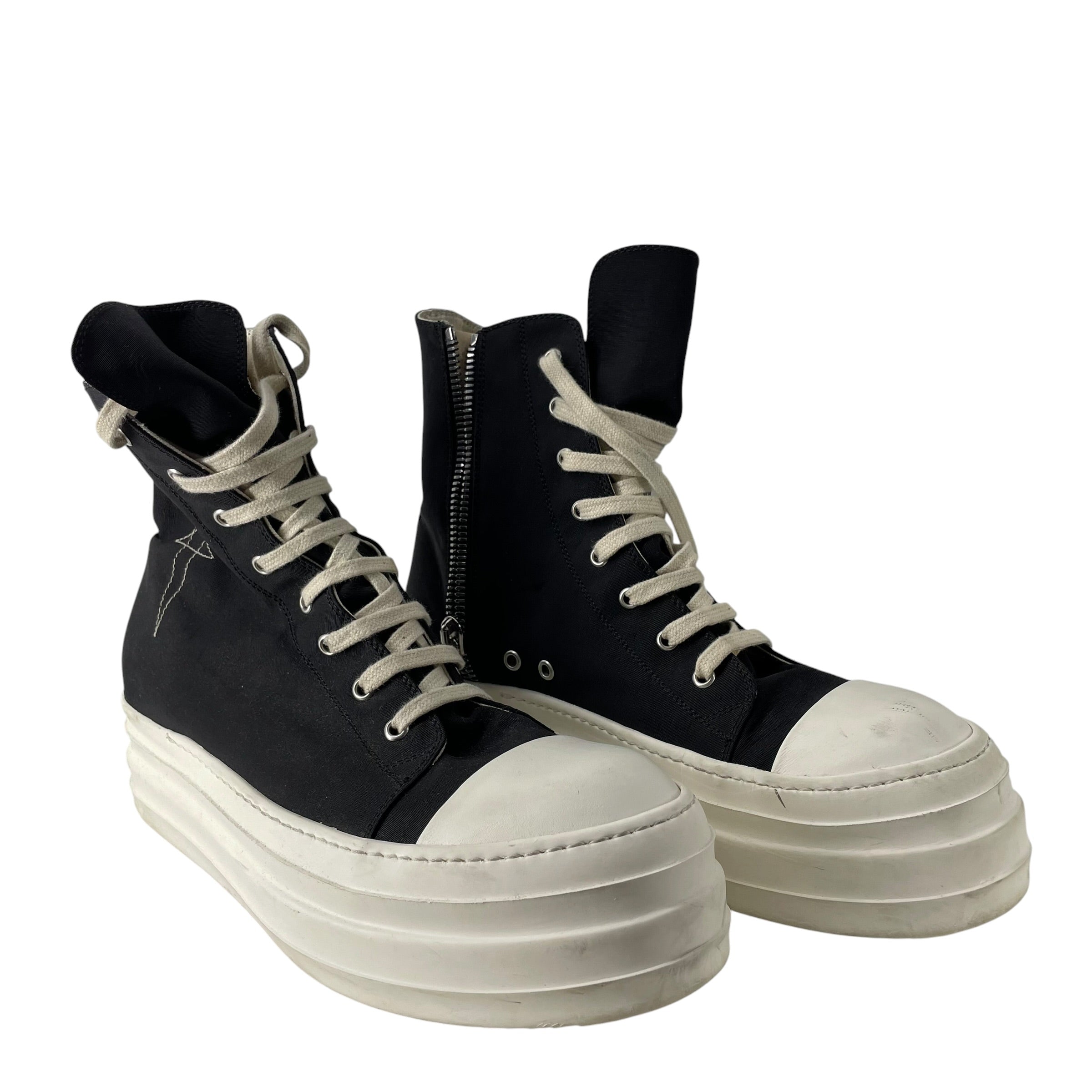 Rick Owens/Hi-Sneakers/EU 43/Cotton/BLK/20641 PENTAGRAM DOUBLE BUMBER view 1