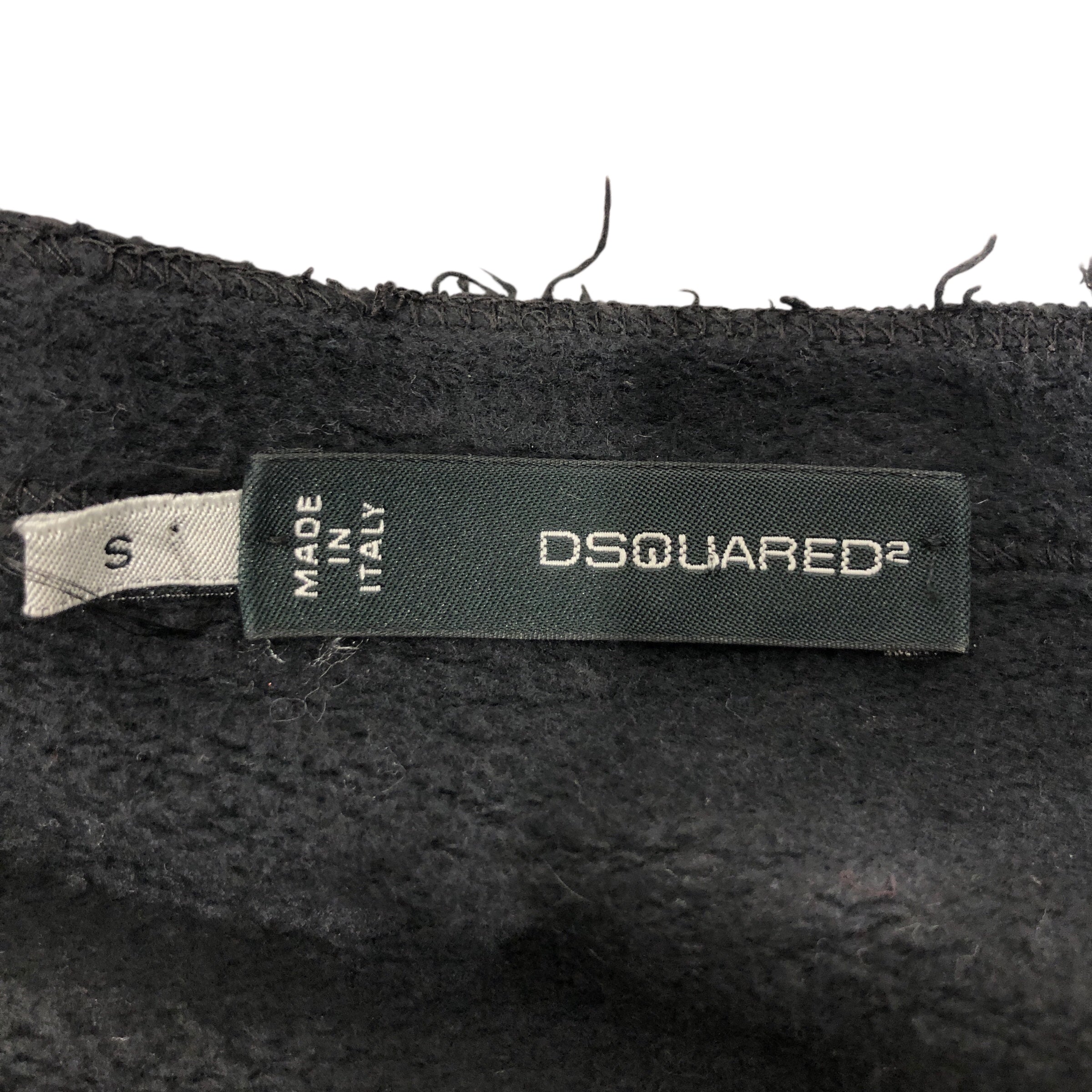 DSQUARED2/Sweater/S/Cotton/BLK/double zip gold logo view 3