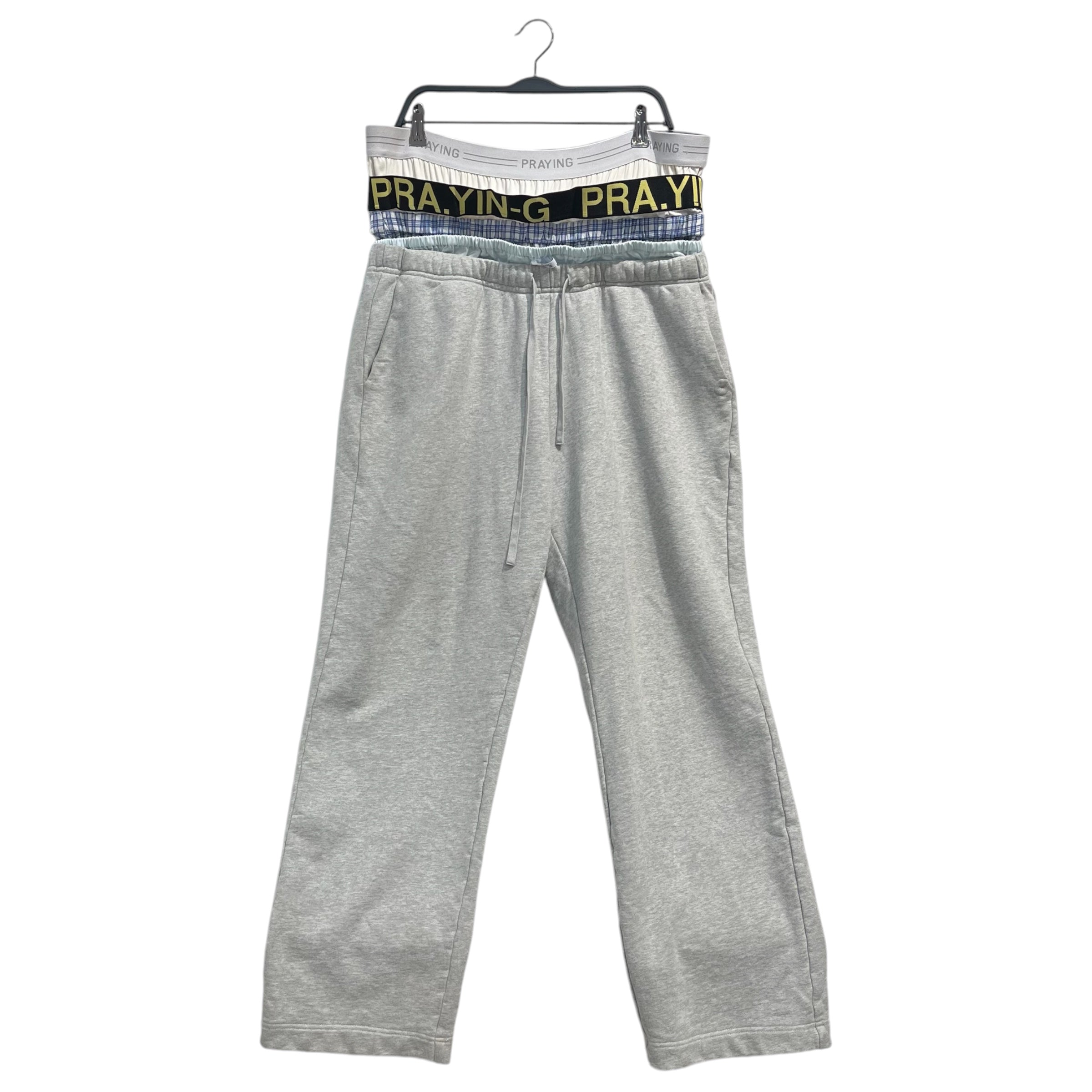 Praying/Pants/XXL/Cotton/GRY/multiple boxer waist bands view 1