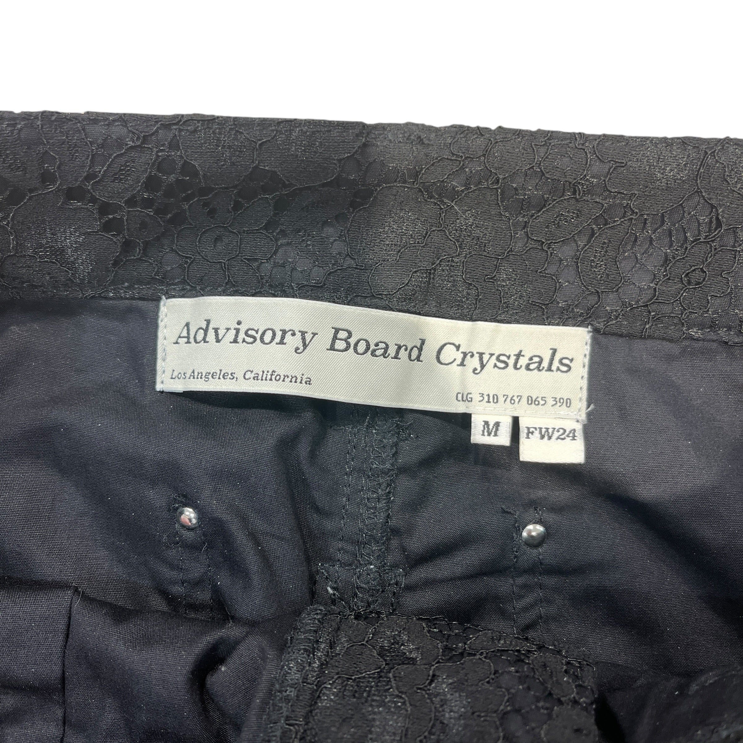 Advisory Board Crystals/Straight Pants/M/Cotton/BLK/lace double knee view 3