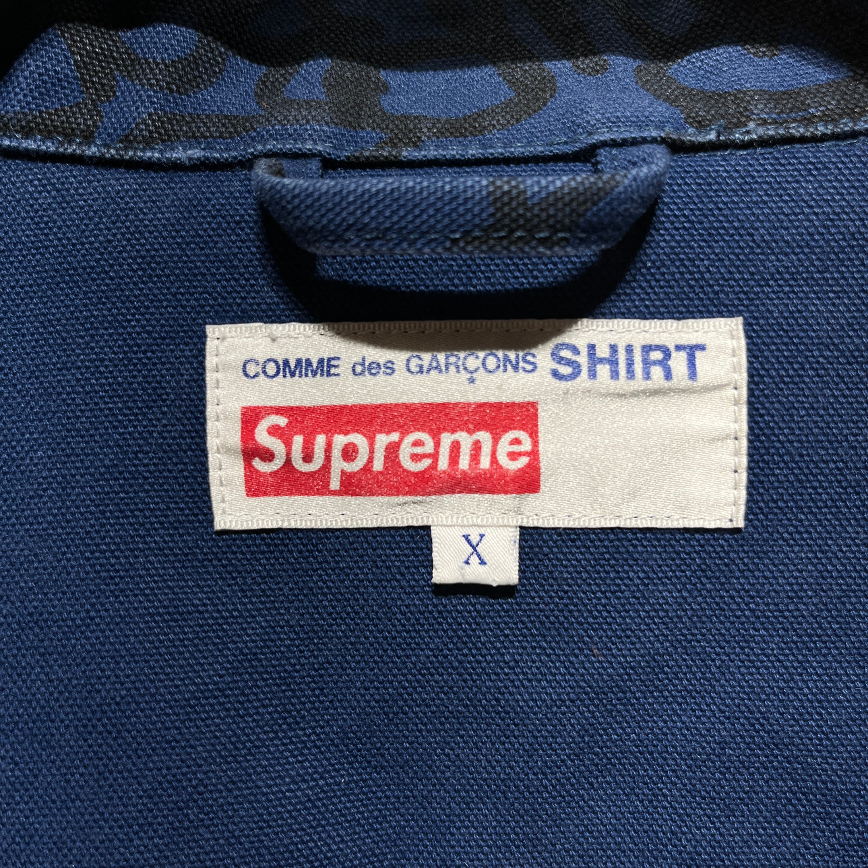 COMME des GARCONS SHIRT/Supreme/Coat/XL/Cotton/IDG/grafitti chore jacket view 4
