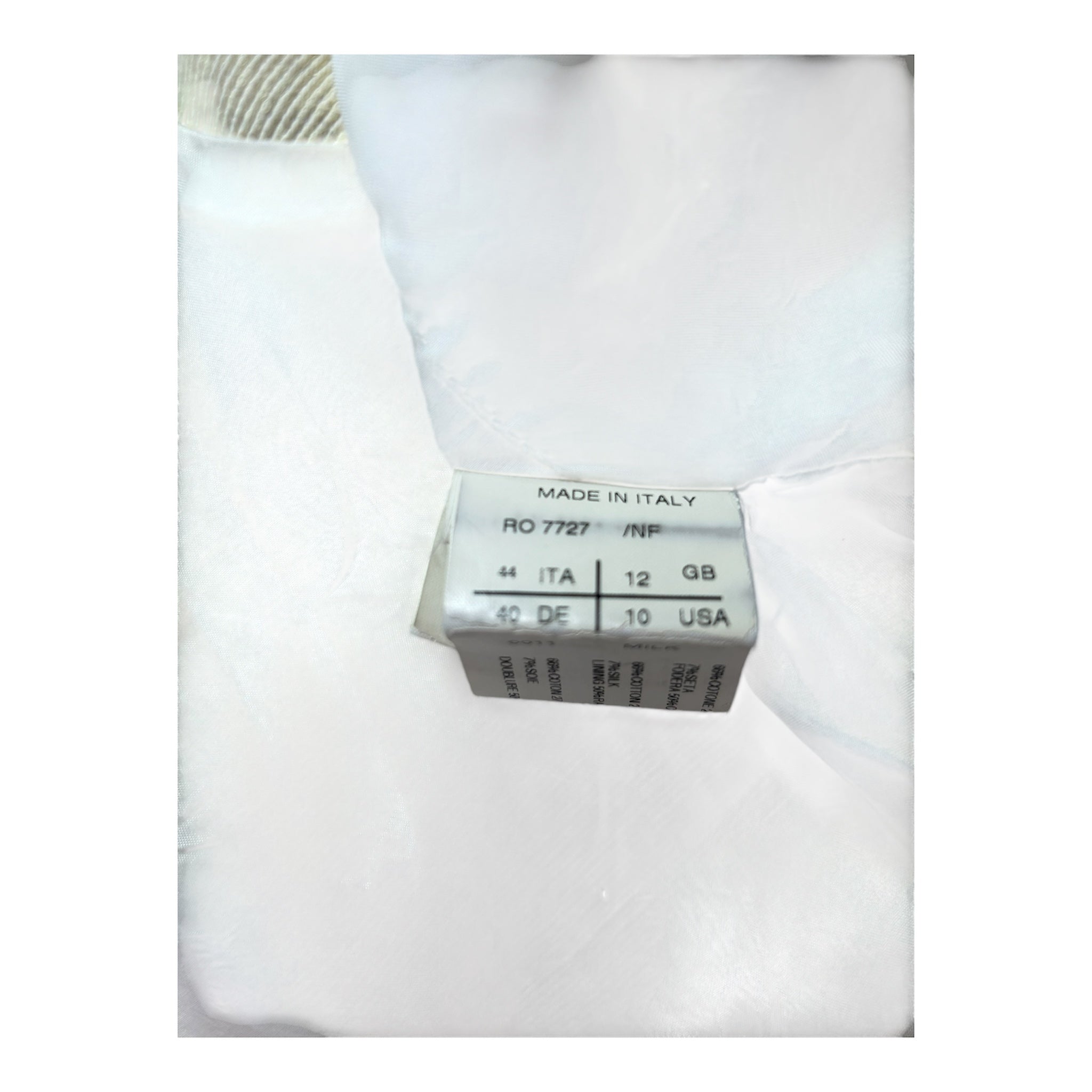 Rick Owens/Vest/10/Cotton/CRM/RO 7727 / NF view 4