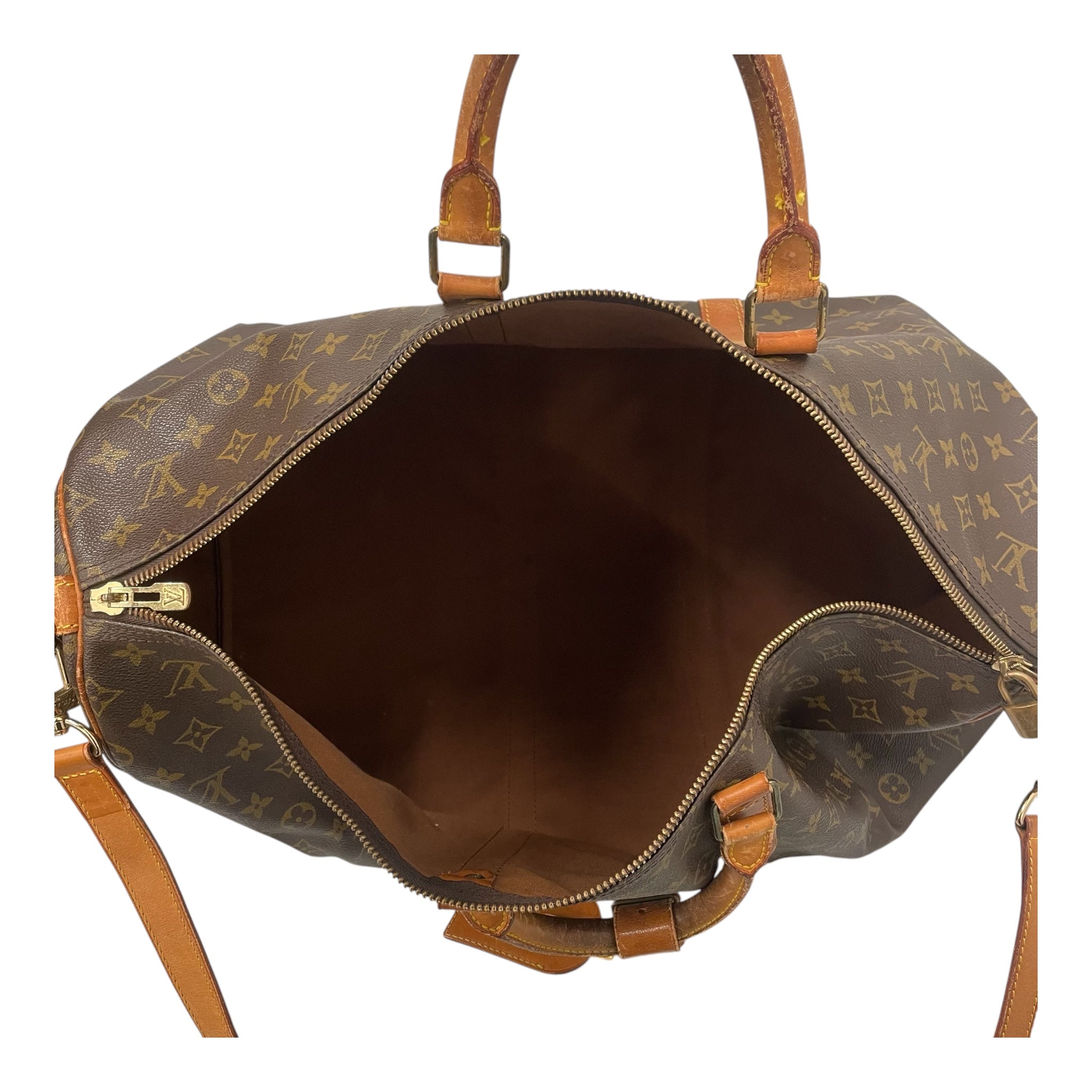 LOUIS VUITTON/Boston Bag/Monogram/Leather/BRW/KEEPALL 55 view 4