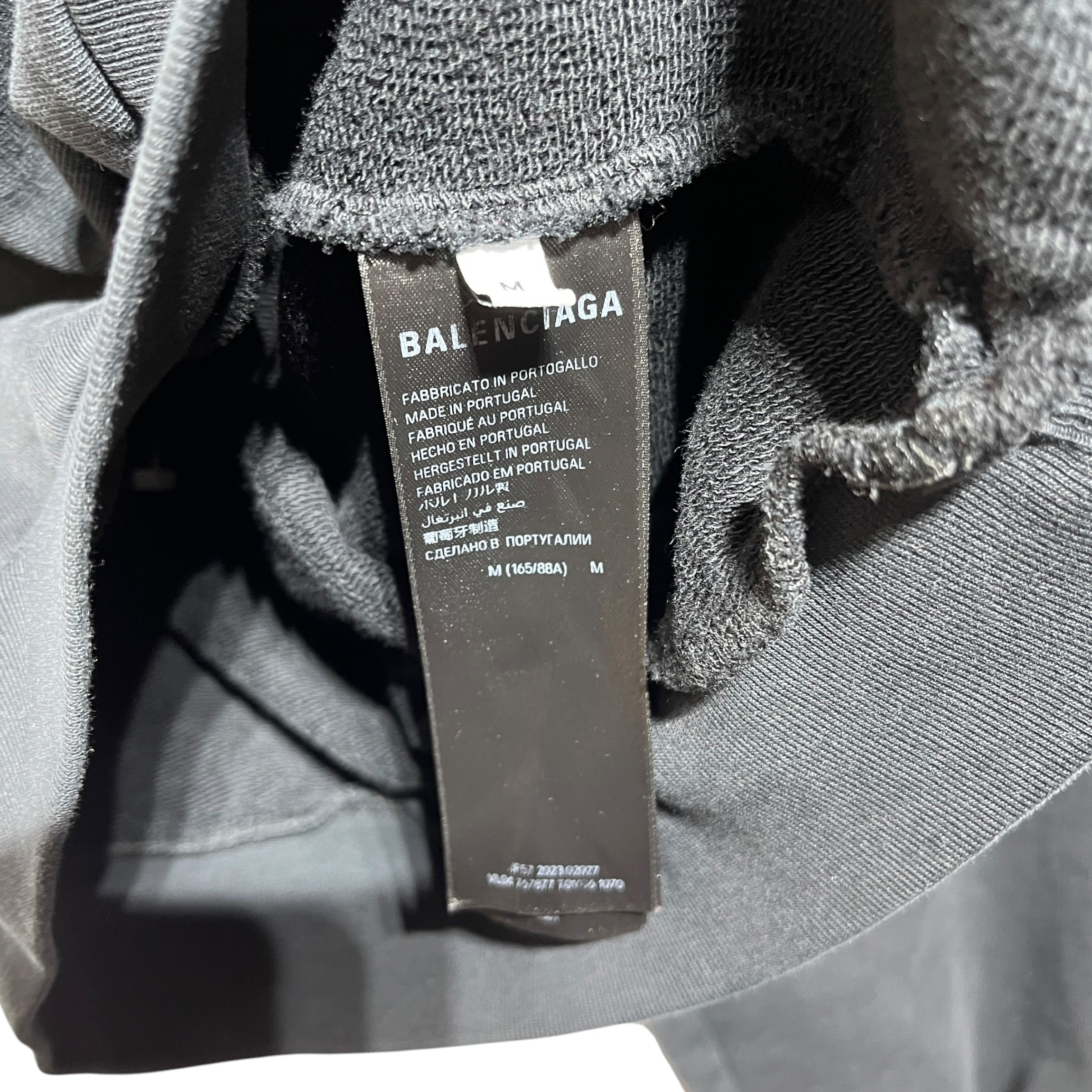 BALENCIAGA/Hoodie/M/Cotton/BLK/GRAFFITI BACK LOGO view 4
