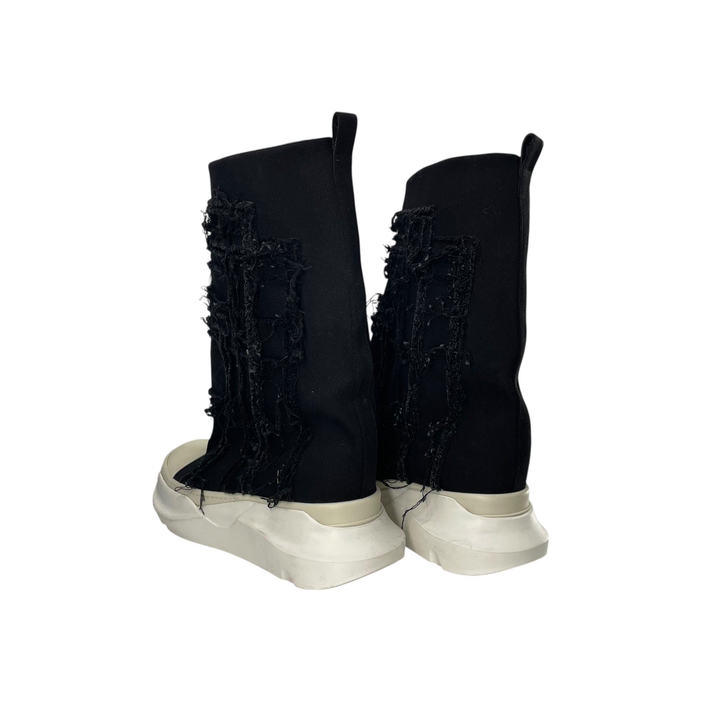 RICK OWENS DRKSHDW/Hi-Sneakers/EU 44.5/Denim/BLK/SLASHED FOG view 2
