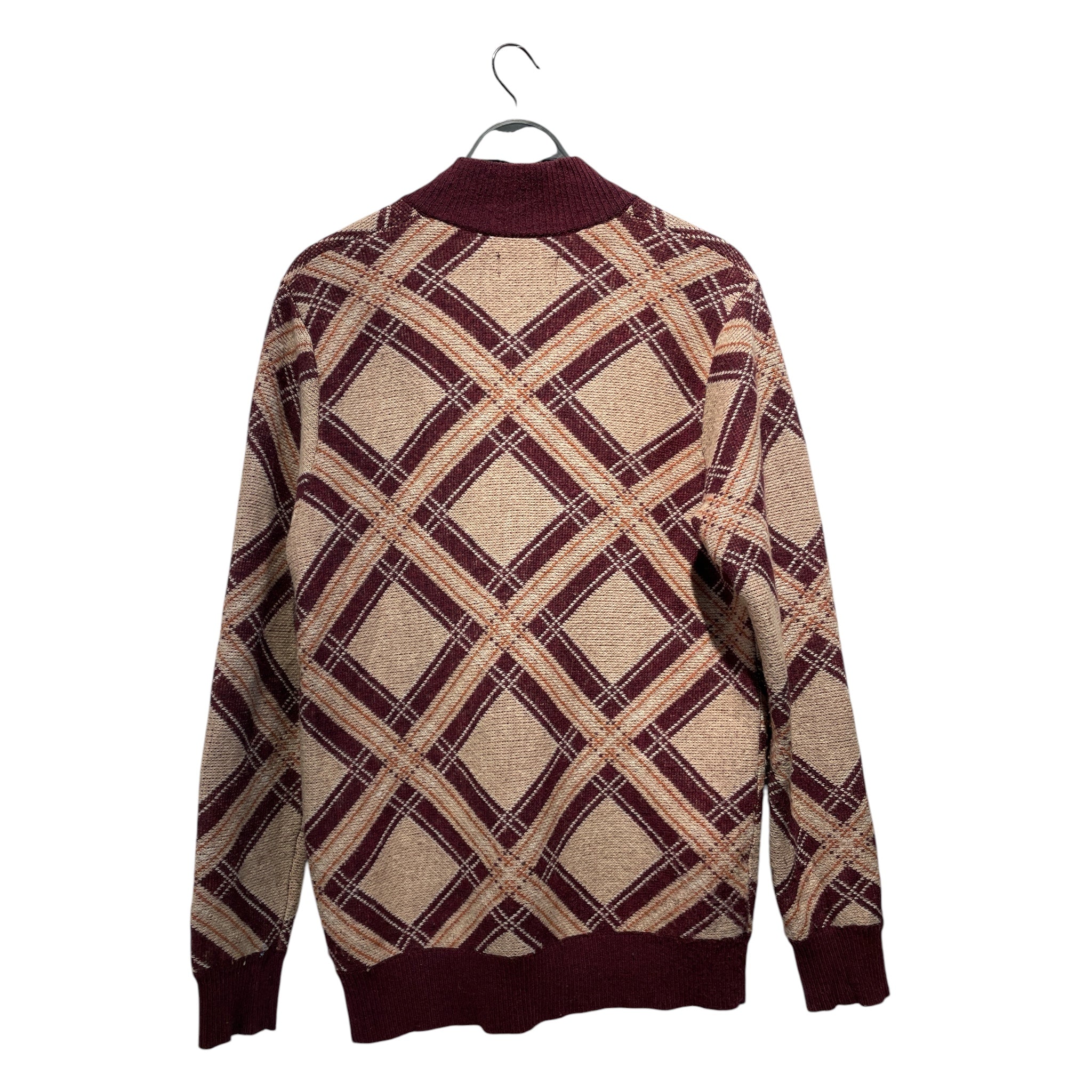 PALACE/Cardigan/L/Houndstooth Check/Wool/BRD/ view 2