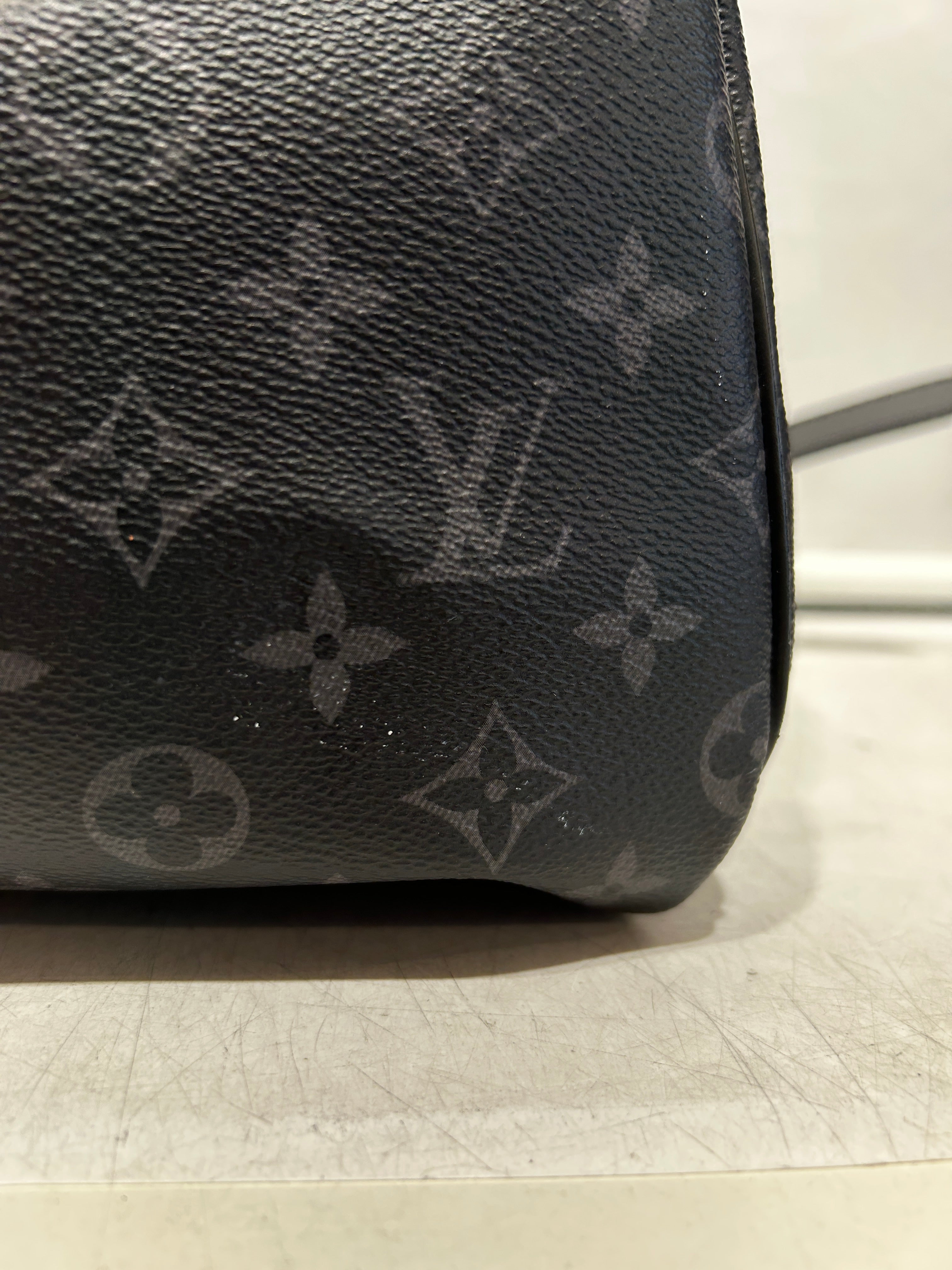 LOUIS VUITTON/Boston Bag/Monogram/Leather/BLK/Monogram Duffle view 6