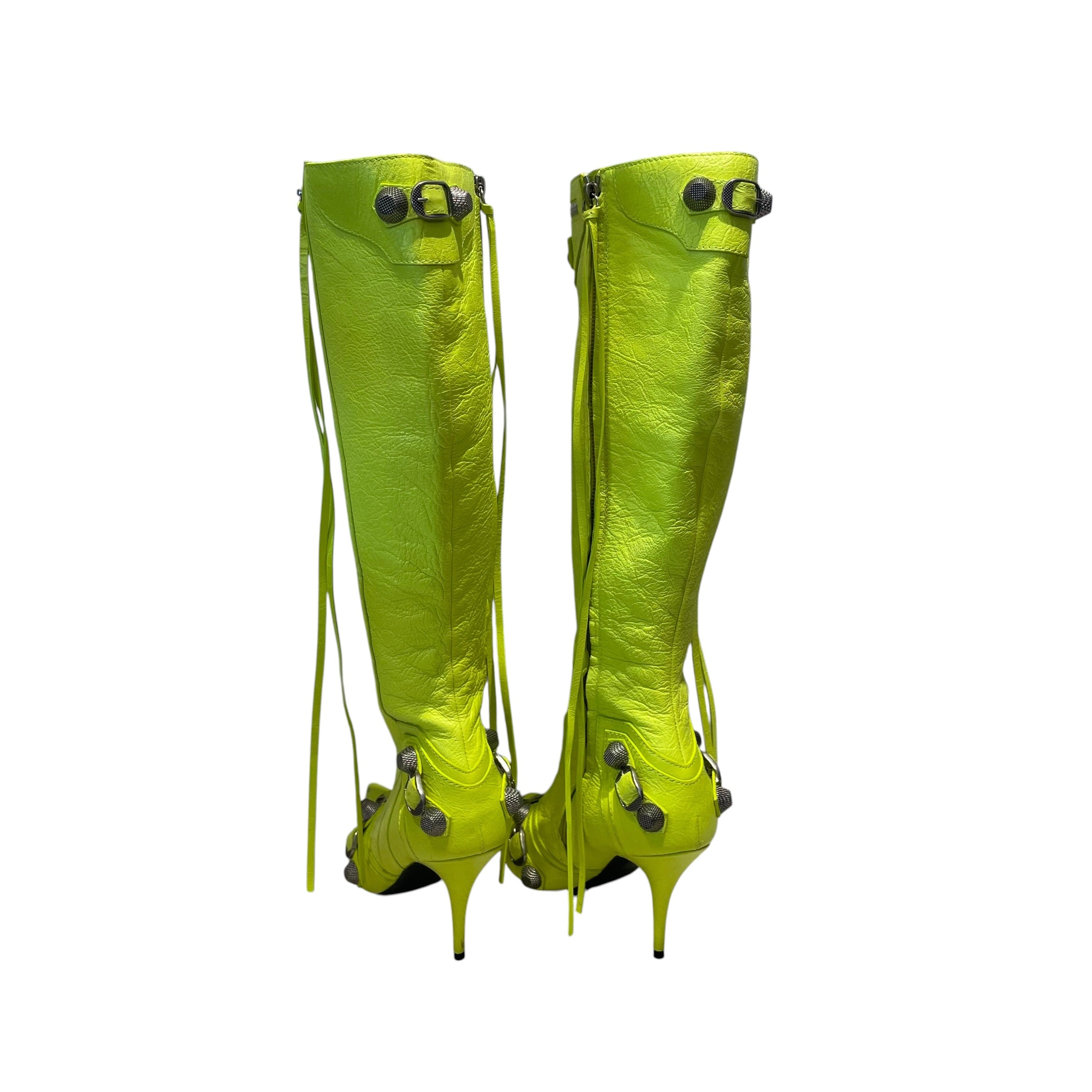 BALENCIAGA/Long Boots/EU 36.5/Leather/YEL/Cagile Knee High Boot view 2