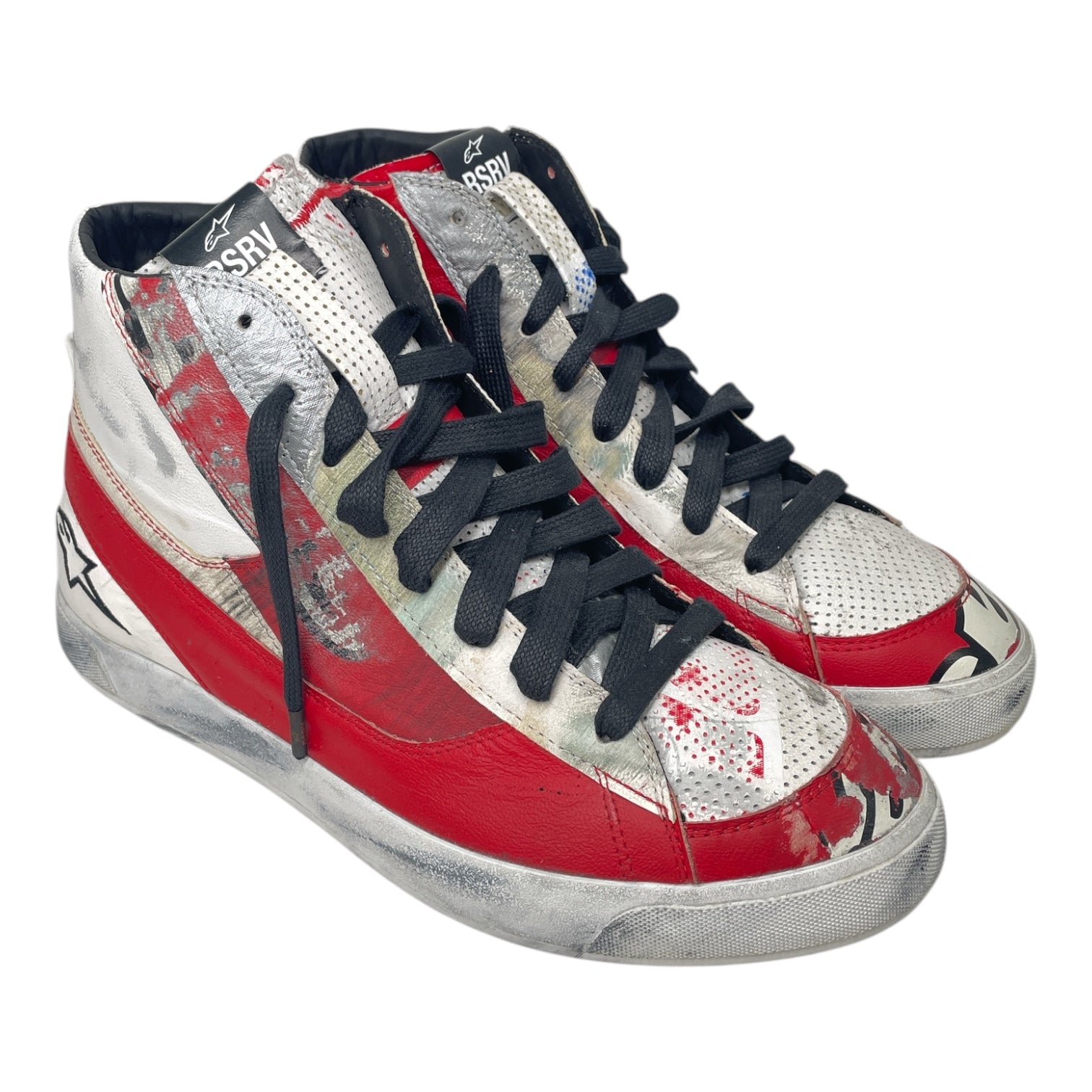 Alpinestars/Hi-Sneakers/US 13/Faux Leather/RED/RSRV LEGACY SHOES BLK/WH/RED view 1