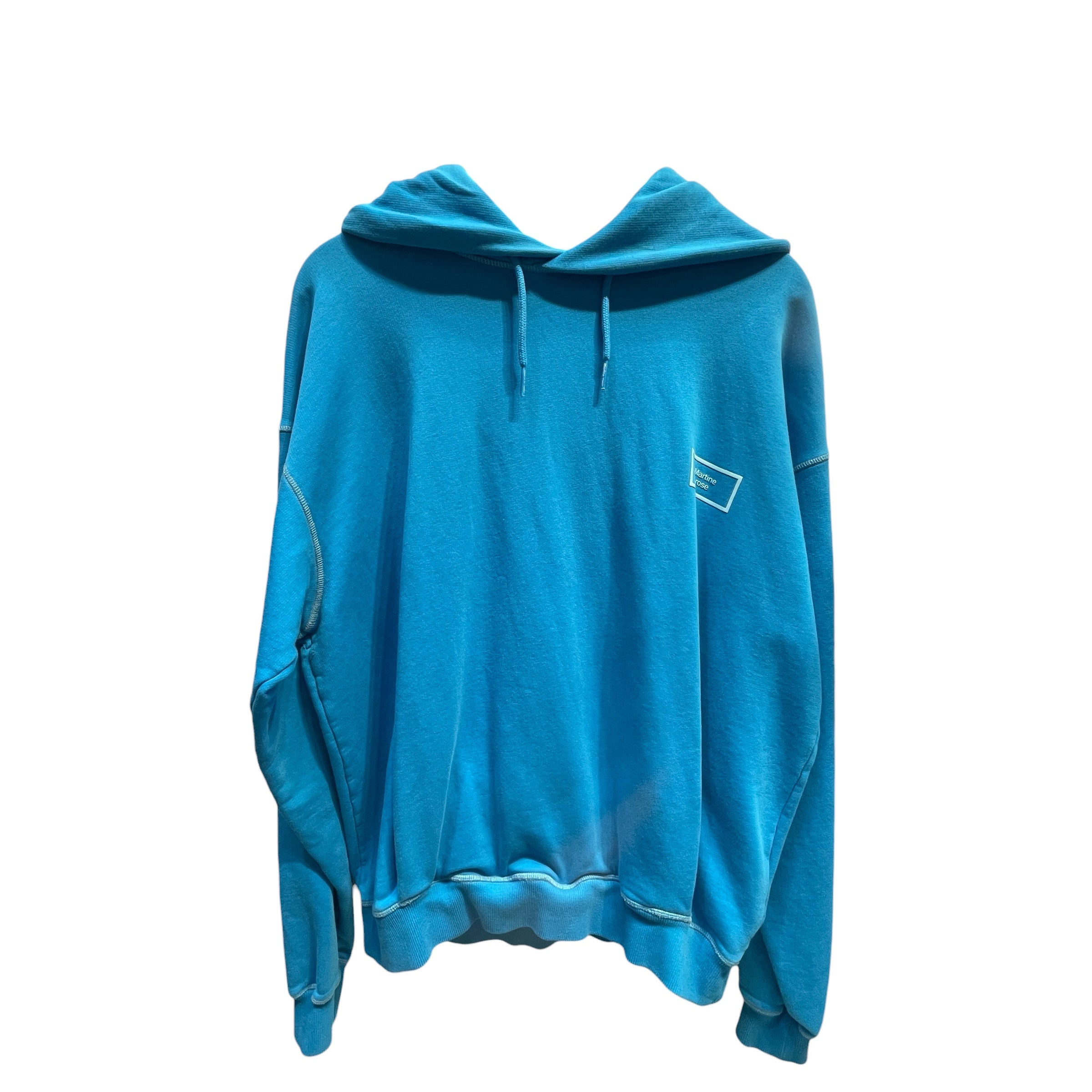 MARTINE ROSE/Hoodie/M/Cotton/BLU/ view 1