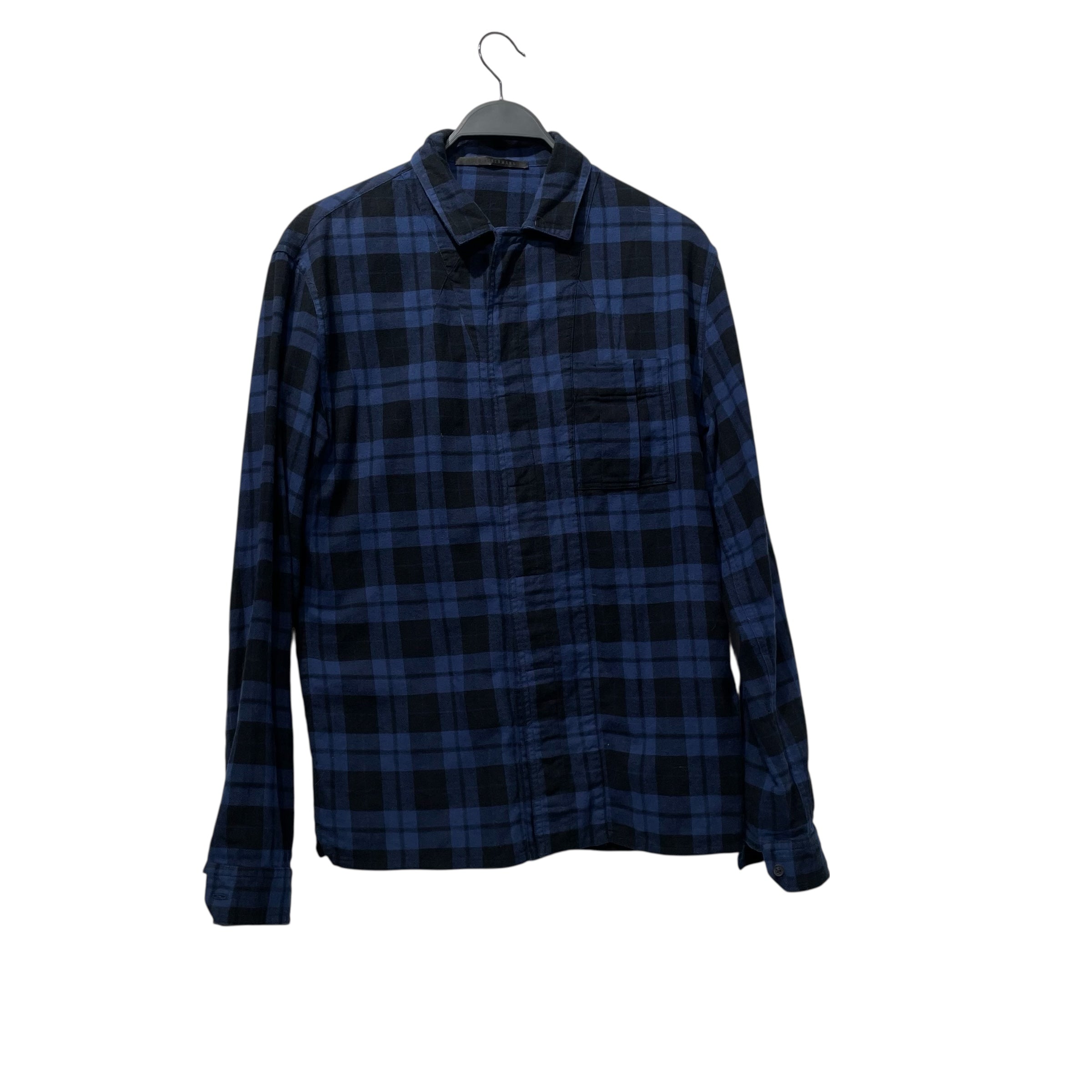 Haider Ackermann/Sweater/S/Plaid/Cotton/NVY/ view 1