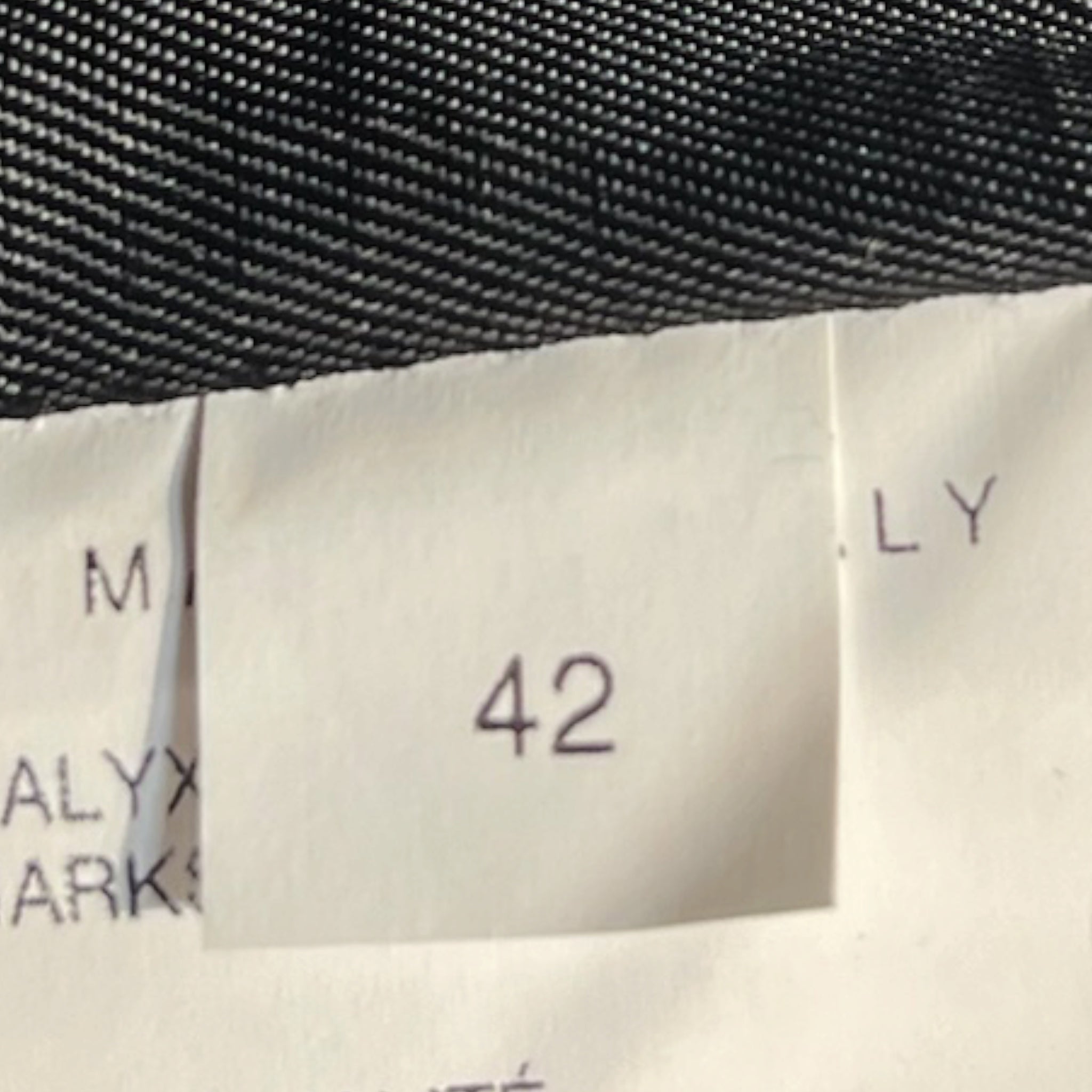 1017 ALYX 9SM(ALYX)/Skirt/42/Leather/BLK/EMBOSSED LOGO MINI view 4