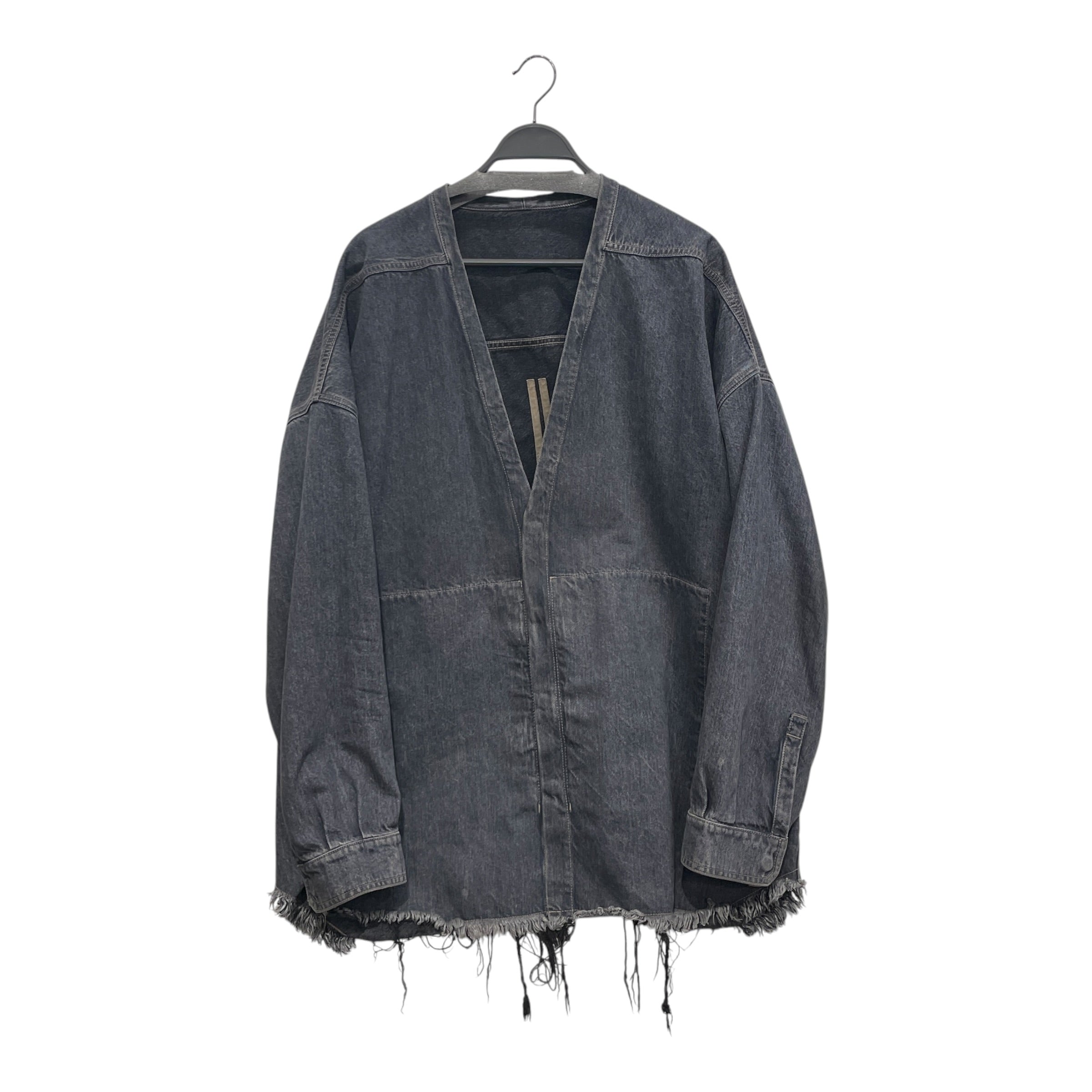 RICK OWENS DRKSHDW/Denim Jkt/XXL/Cotton/GRY/LIDO LARRY CARDIGAN JACKET view 1
