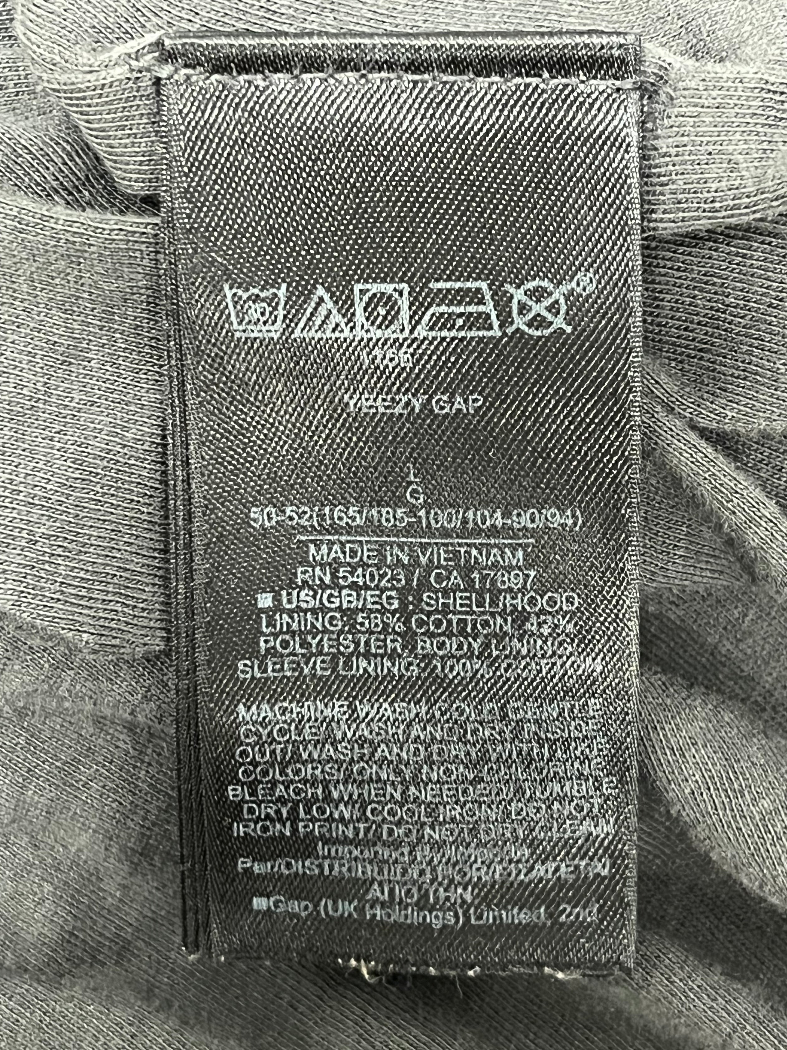 YEEZY GAP ENGINEERED BY BALENCIAGA/Hoodie/L/Graphic/Cotton/GRY/Oversize/dove back- faded grey paint view 4