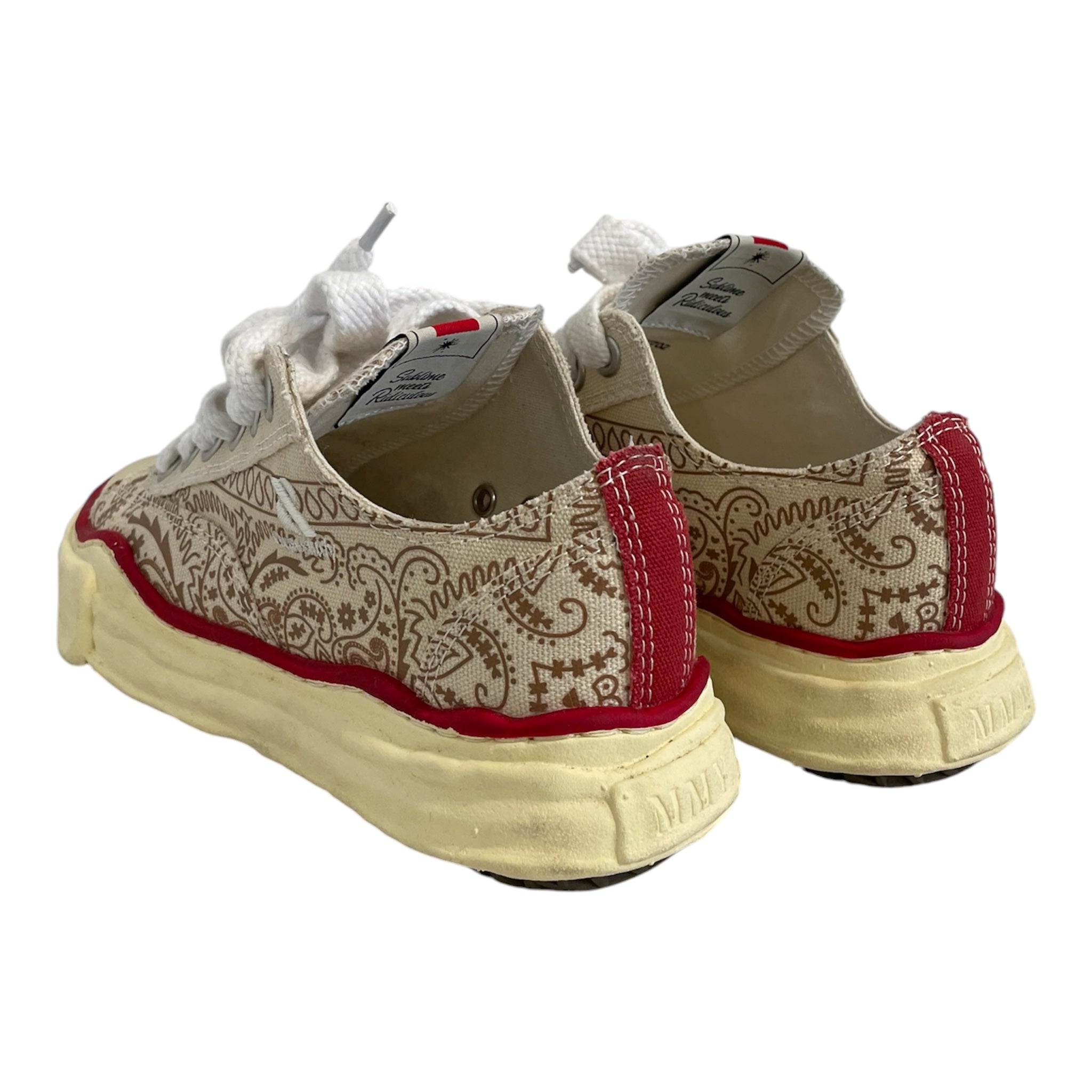 MIHARA YASUHIRO/Low-Sneakers/EU 37/Paisley/Cotton/WHT/Casestudy colab view 2