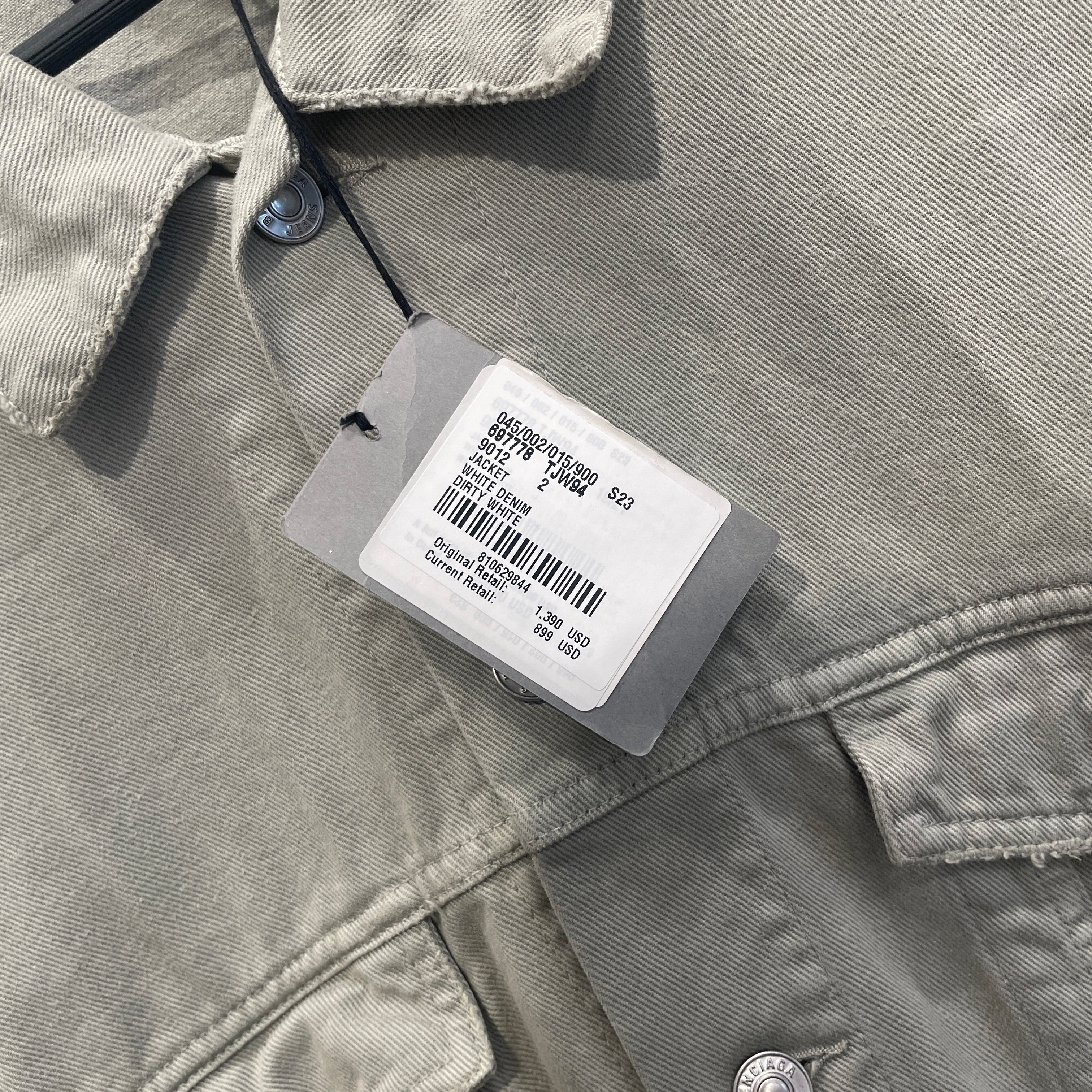 BALENCIAGA/Denim Jkt/2/Denim/GRN/DBL BREAST POCKET/SLV BUTTON view 7