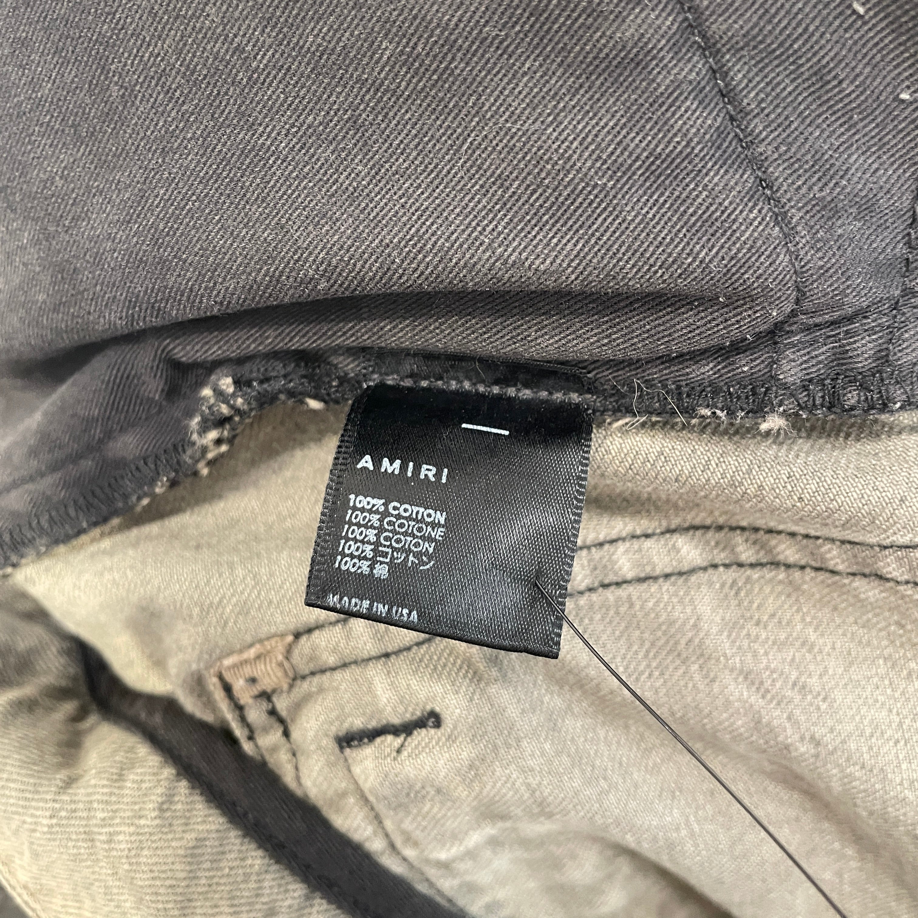 AMIRI/Cargo Pants/28/Cotton/GRN/ZIP POCKET PANELED CARGO view 4