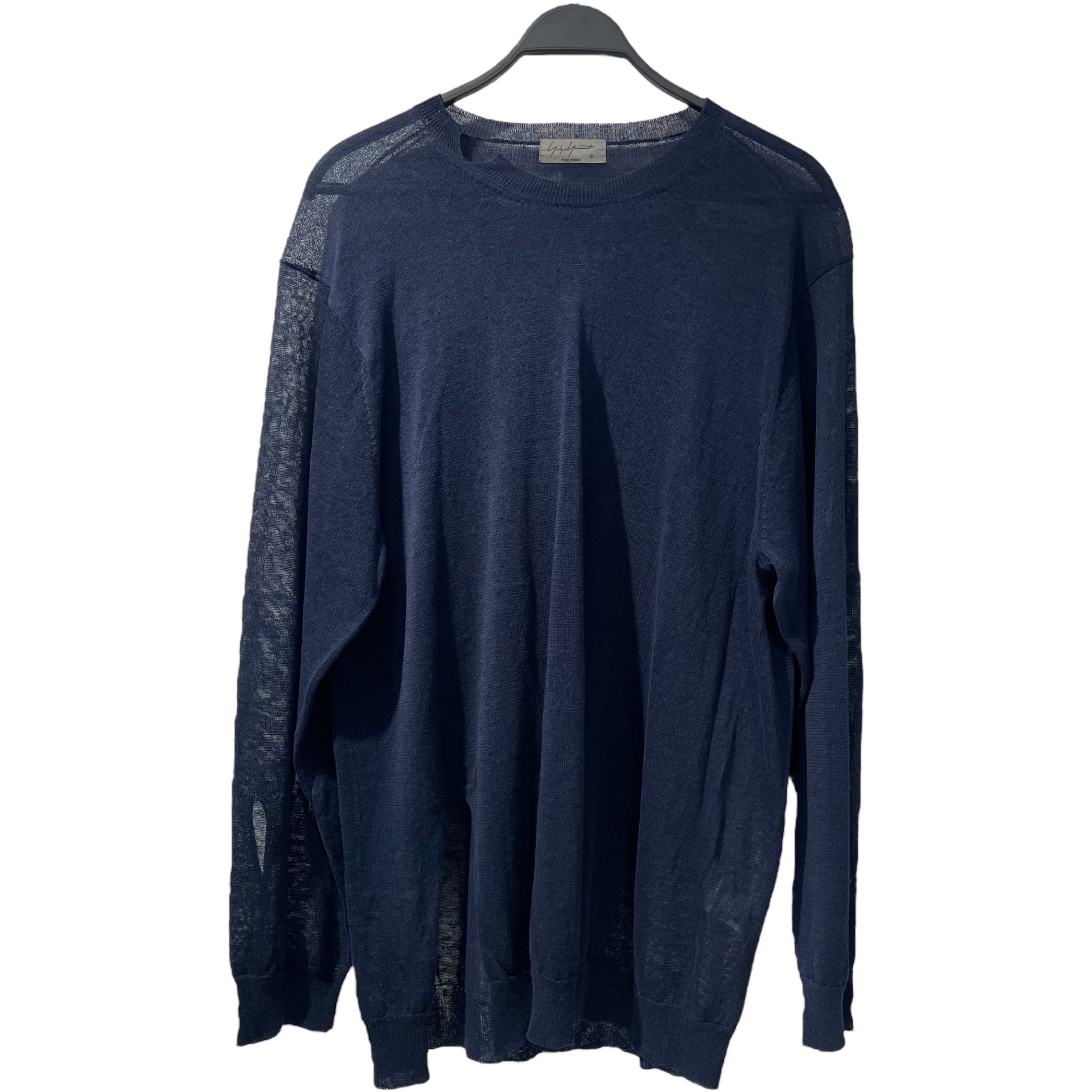 yohji yamamoto POUR HOMME/Sweater/3/Navy/Linen/HW-K08-381 view 1