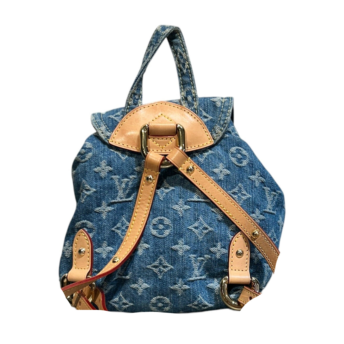 LOUIS VUITTON/Backpack/Monogram/BLU/Denim Venice view 2