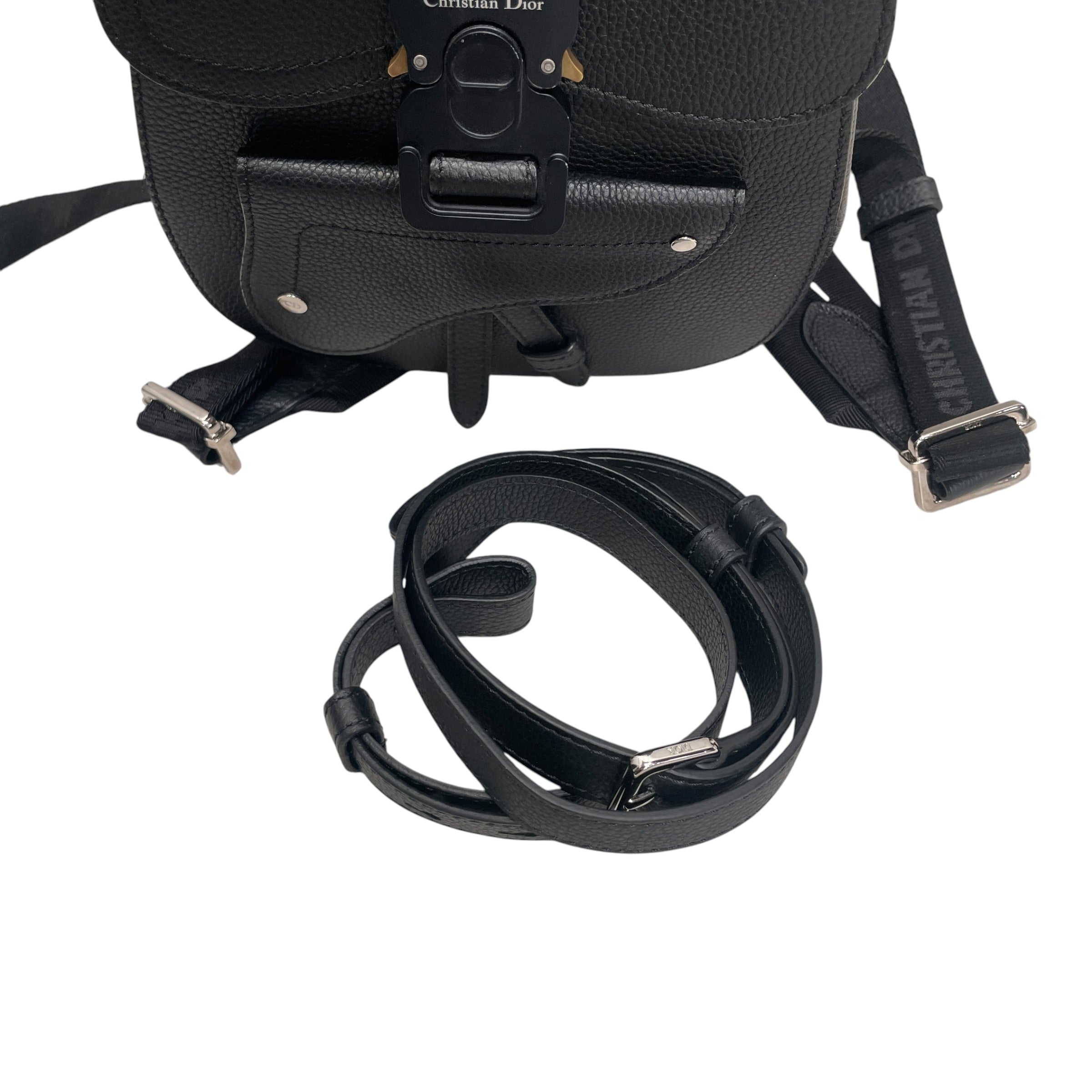 Christian Dior/Backpack/Leather/BLK/24-BO-0179 view 6
