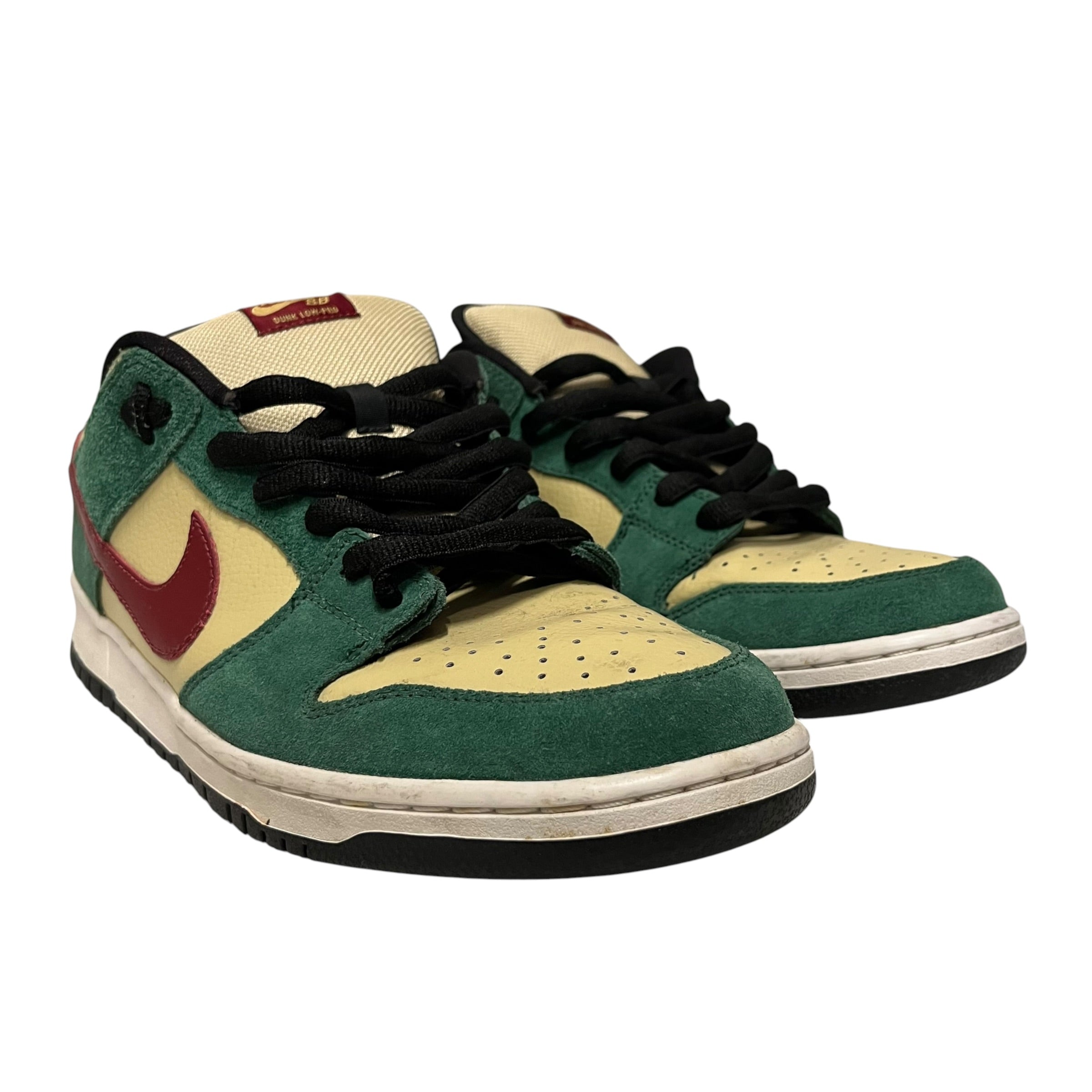 NIKE SB/Low-Sneakers/US 12/Suede/GRN/304292700 vegas gold 2011 view 1