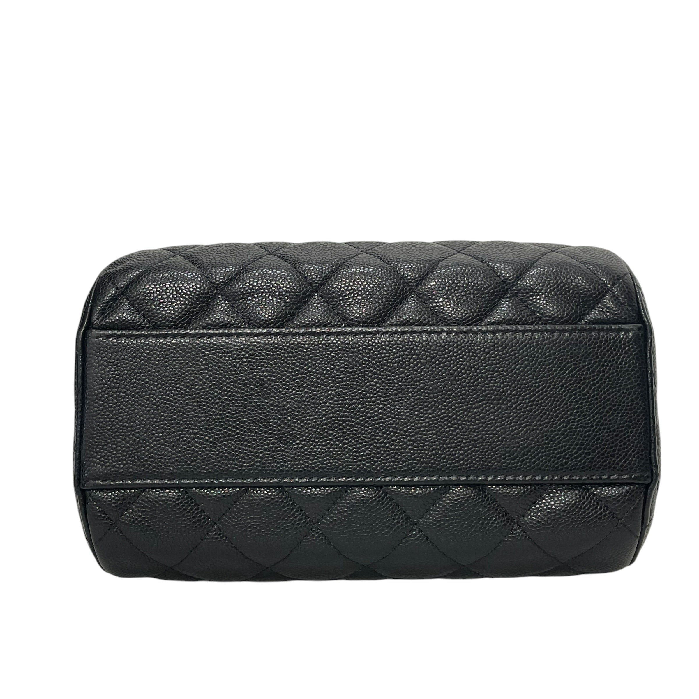 CHANEL/Cross Body Bag/Leather/BLK/MINI TIMELESS CLASSIC BARREL view 5