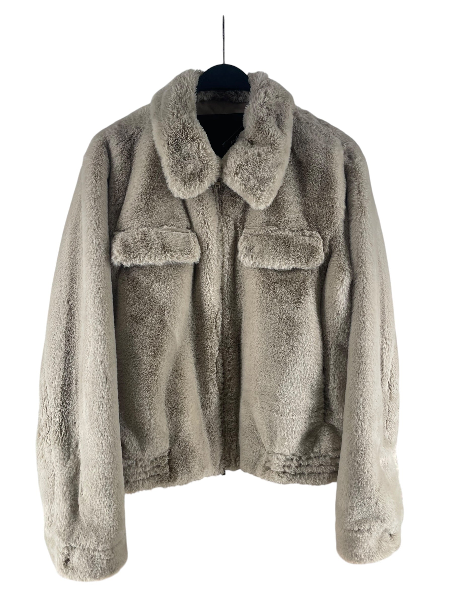 AMIRI/Jacket/54/Faux Fur/GRY/FAUX FUR SHEARLING COLLAR view 1