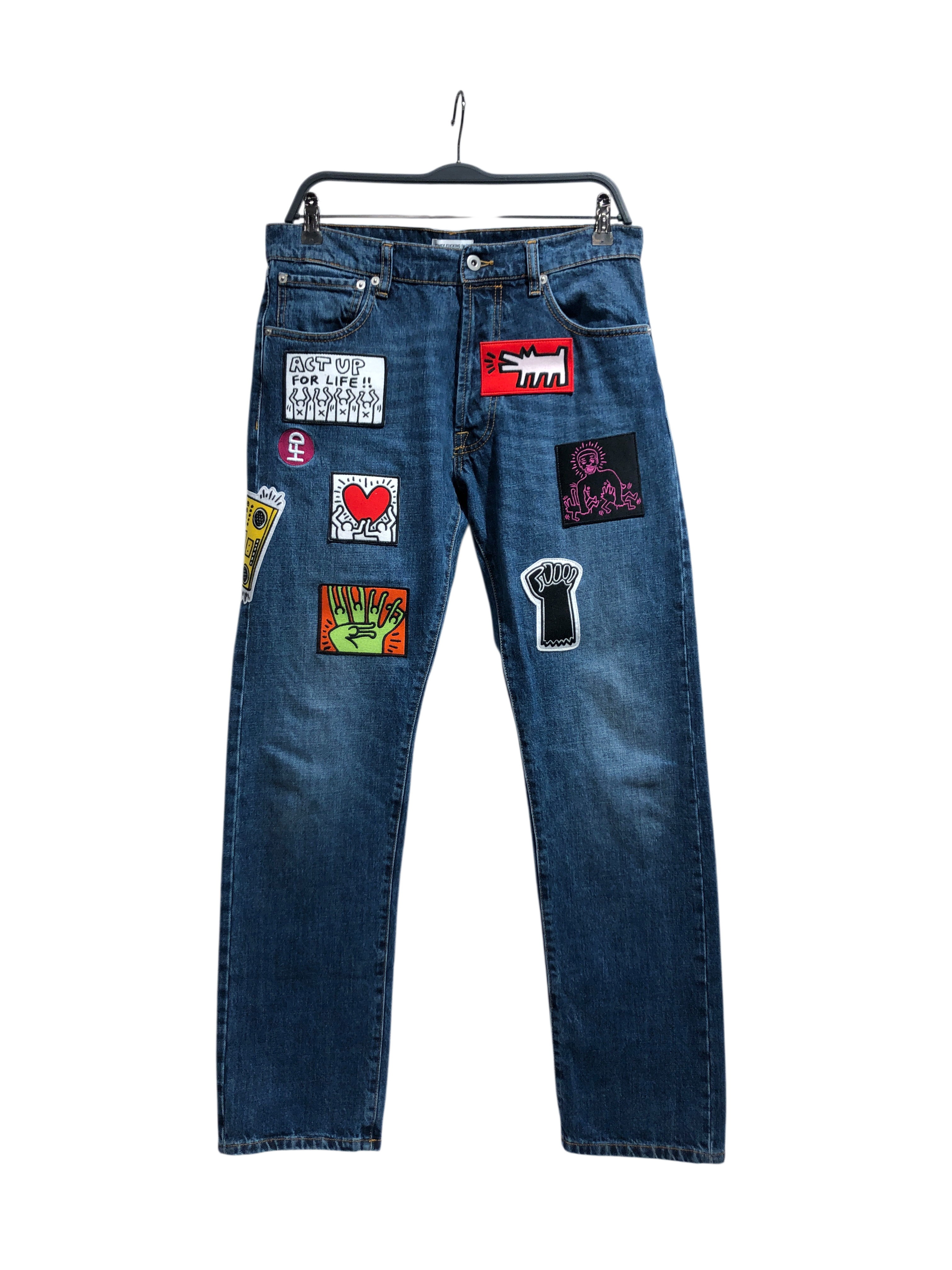 HONEY FUCKING DIJON/Straight Pants/32/Denim/BLU/ view 1