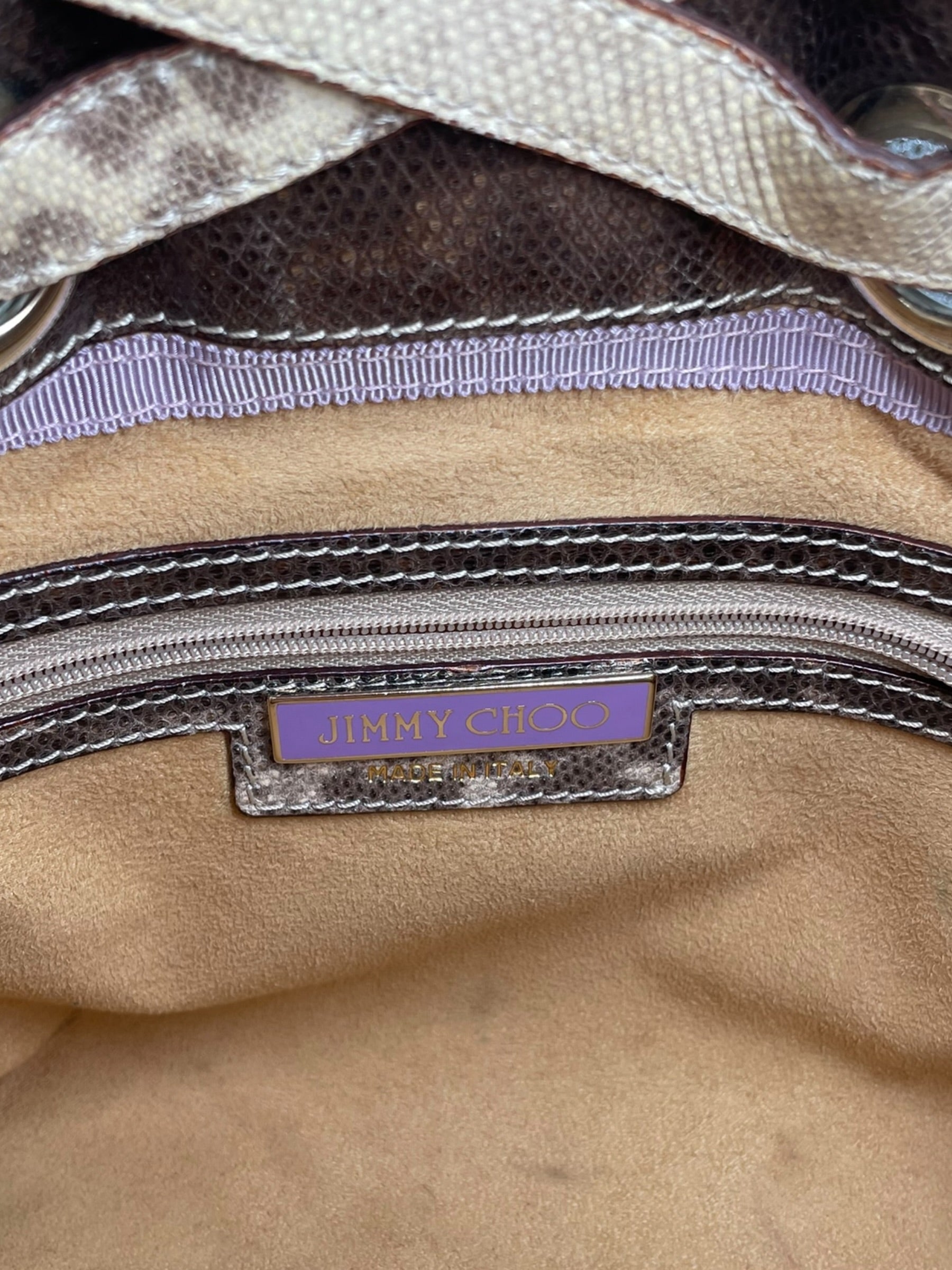 JIMMY CHOO/Bag/Animal Pattern/Leather/BEG/SNAKESKIN KARUNG RAMONA BAG view 5
