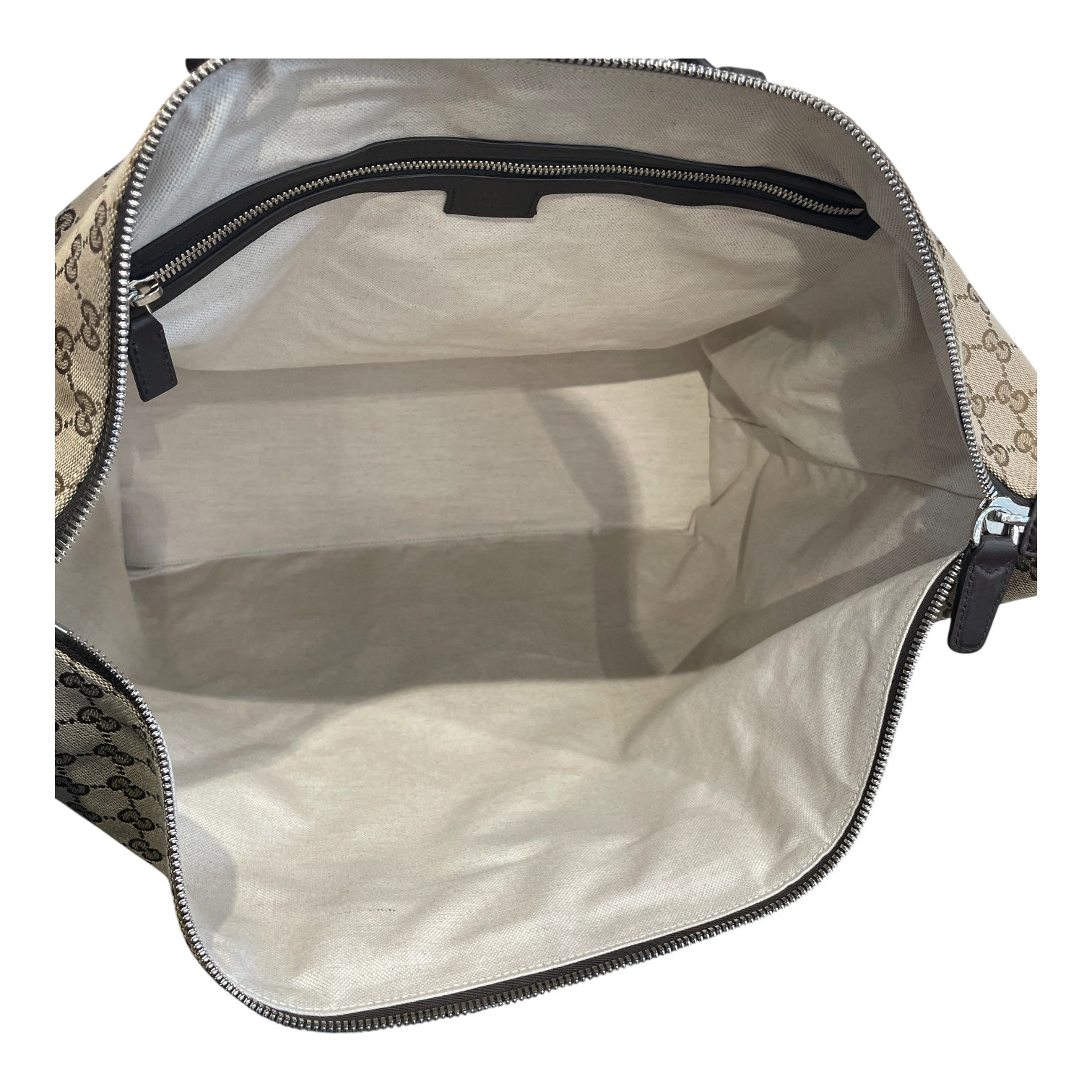 GUCCI/Bag/Monogram/KHK/canvas travel bag view 6