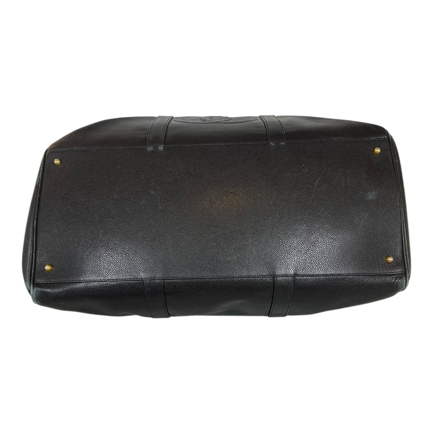 CHANEL/Boston Bag/Leather/BLK/Cavier Leather CC Duffle view 4